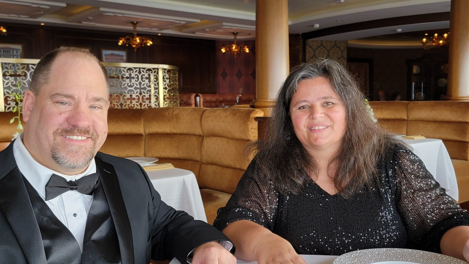Kathy and Michael at Palo on formal night