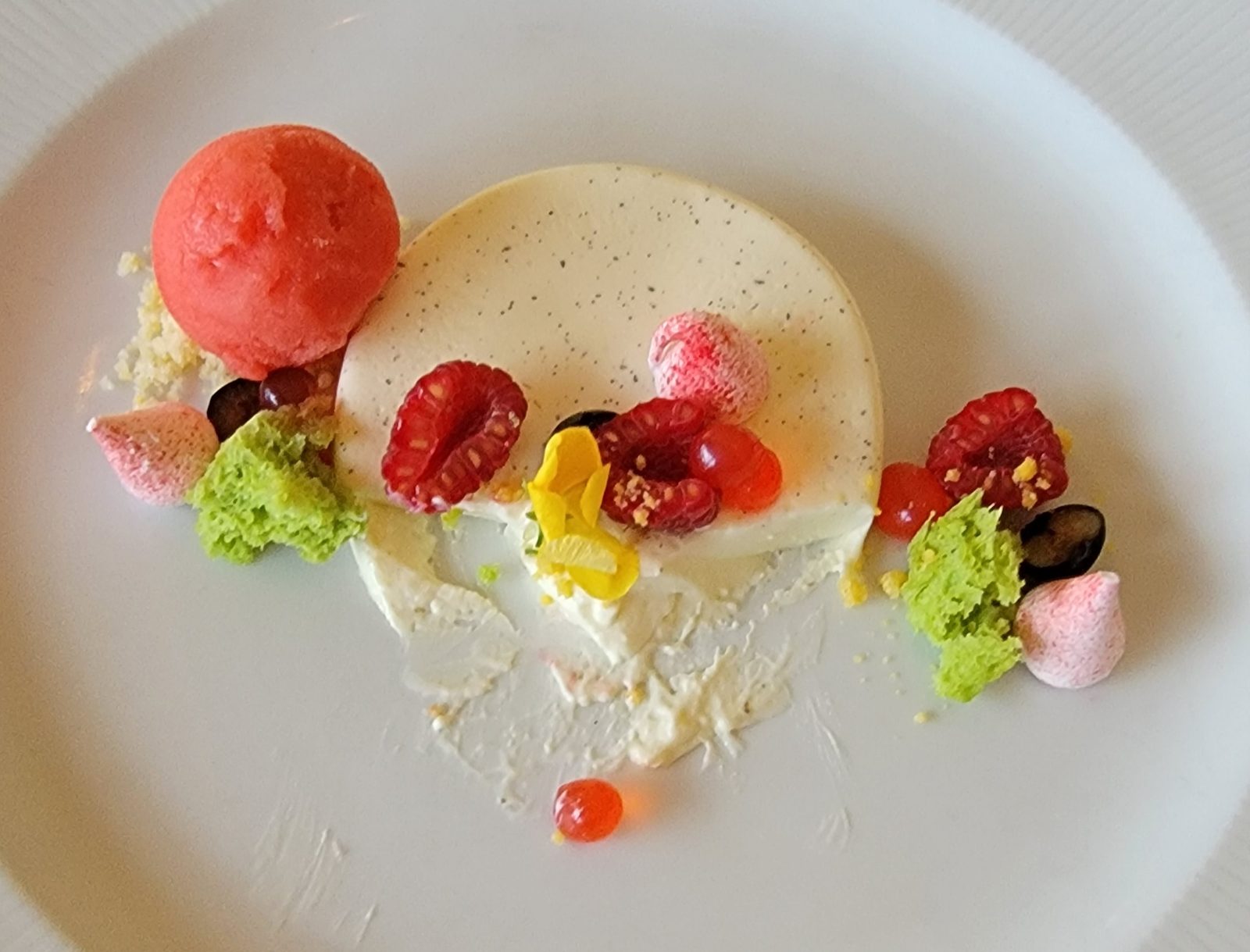 Dessert at Palo on formal night