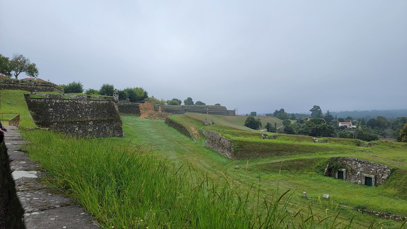 The fortress walls at Valença