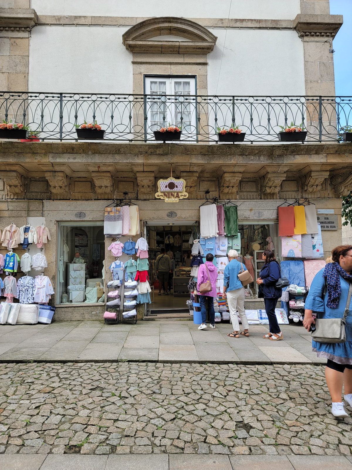 Valença's tiled shopping street