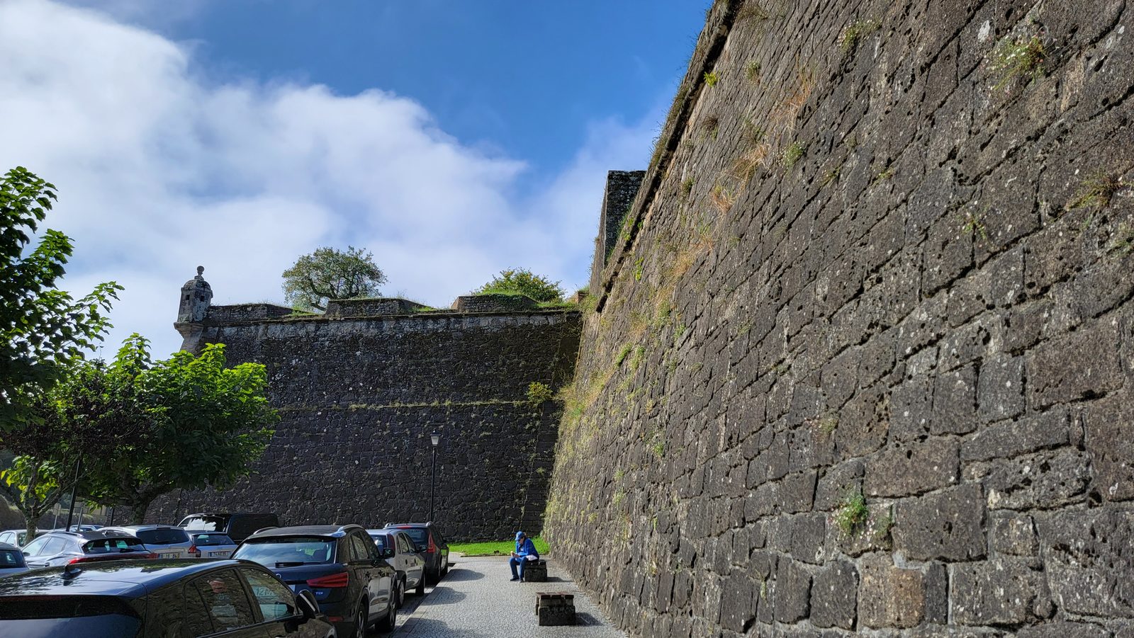 Along the fortress wall at Valença