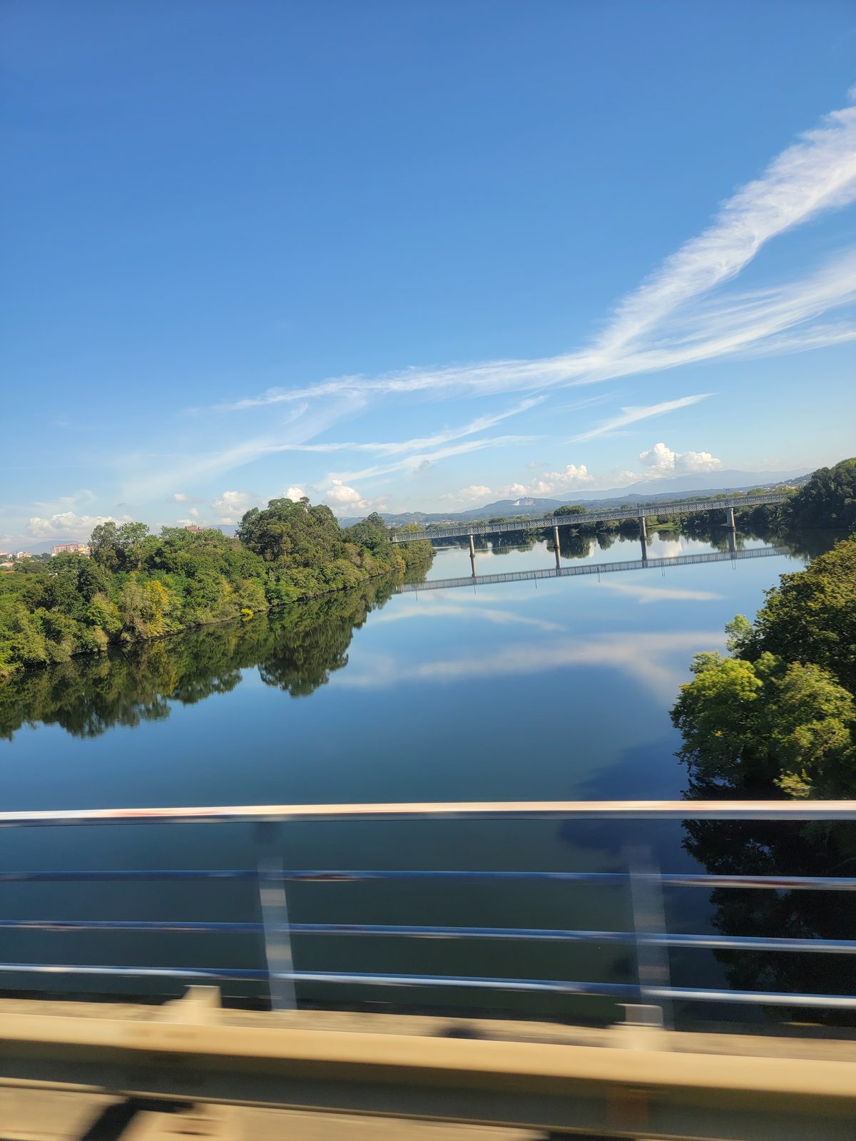 Crossing the Minho River toward Tui