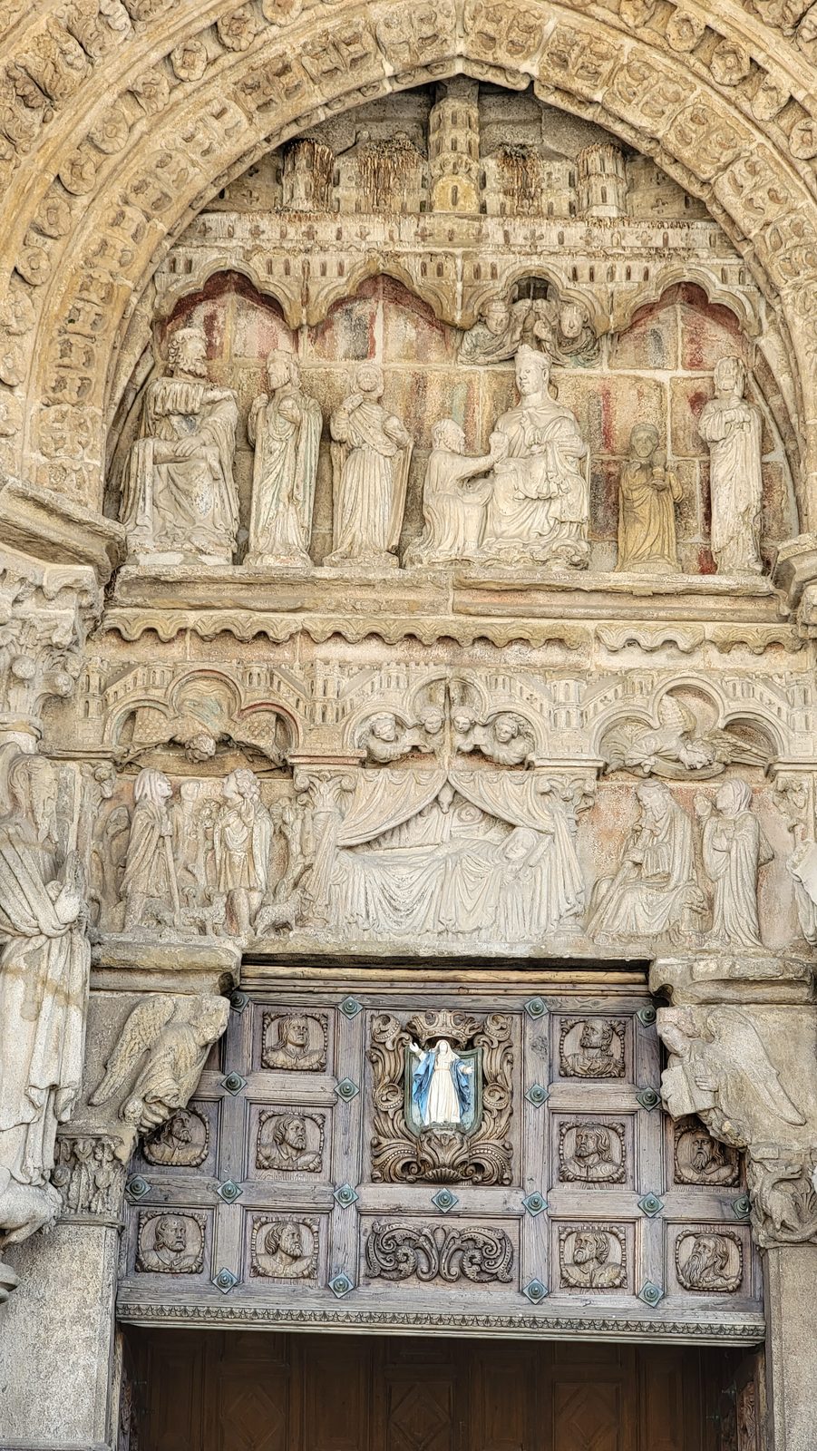 Carved doorway at Tui Cathedral