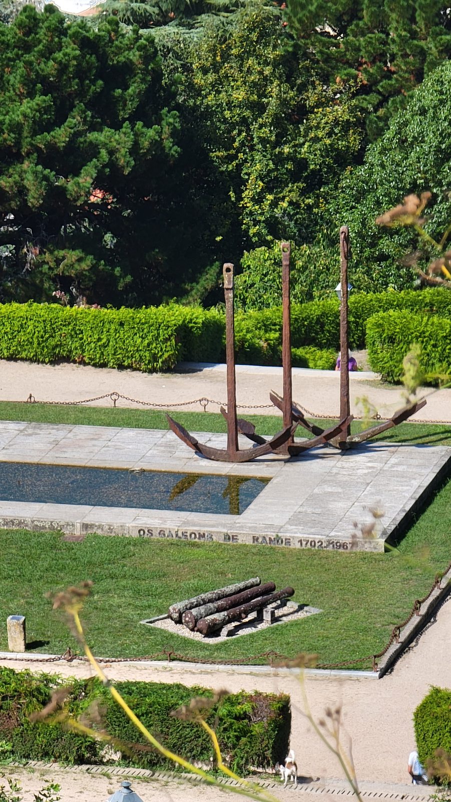 An anchor monument in O Castro Park