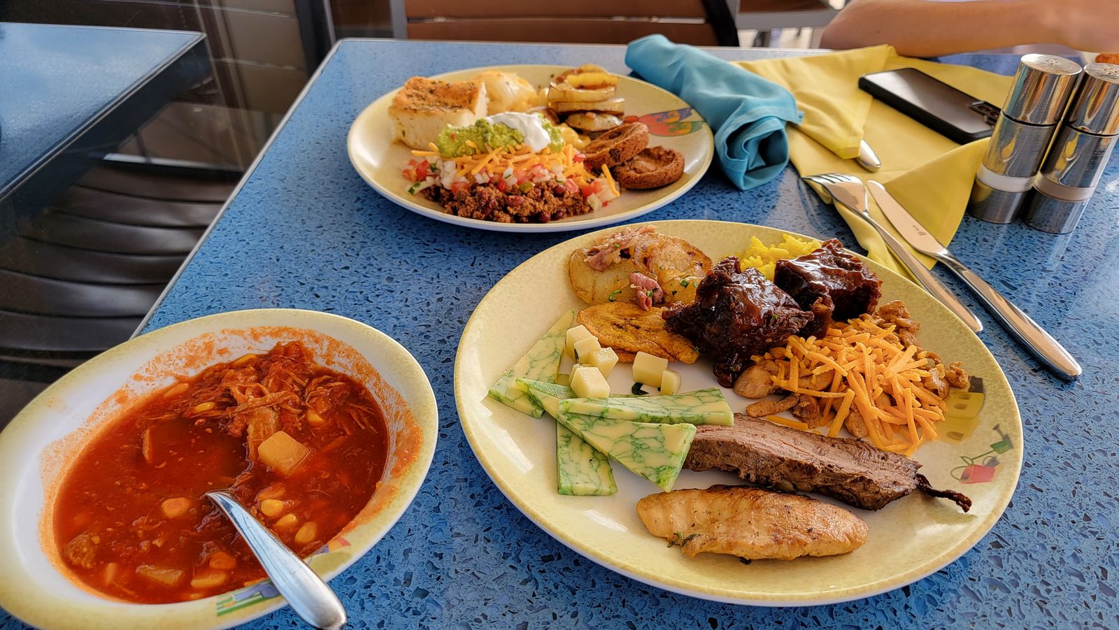 Lunch back aboard the Disney Dream