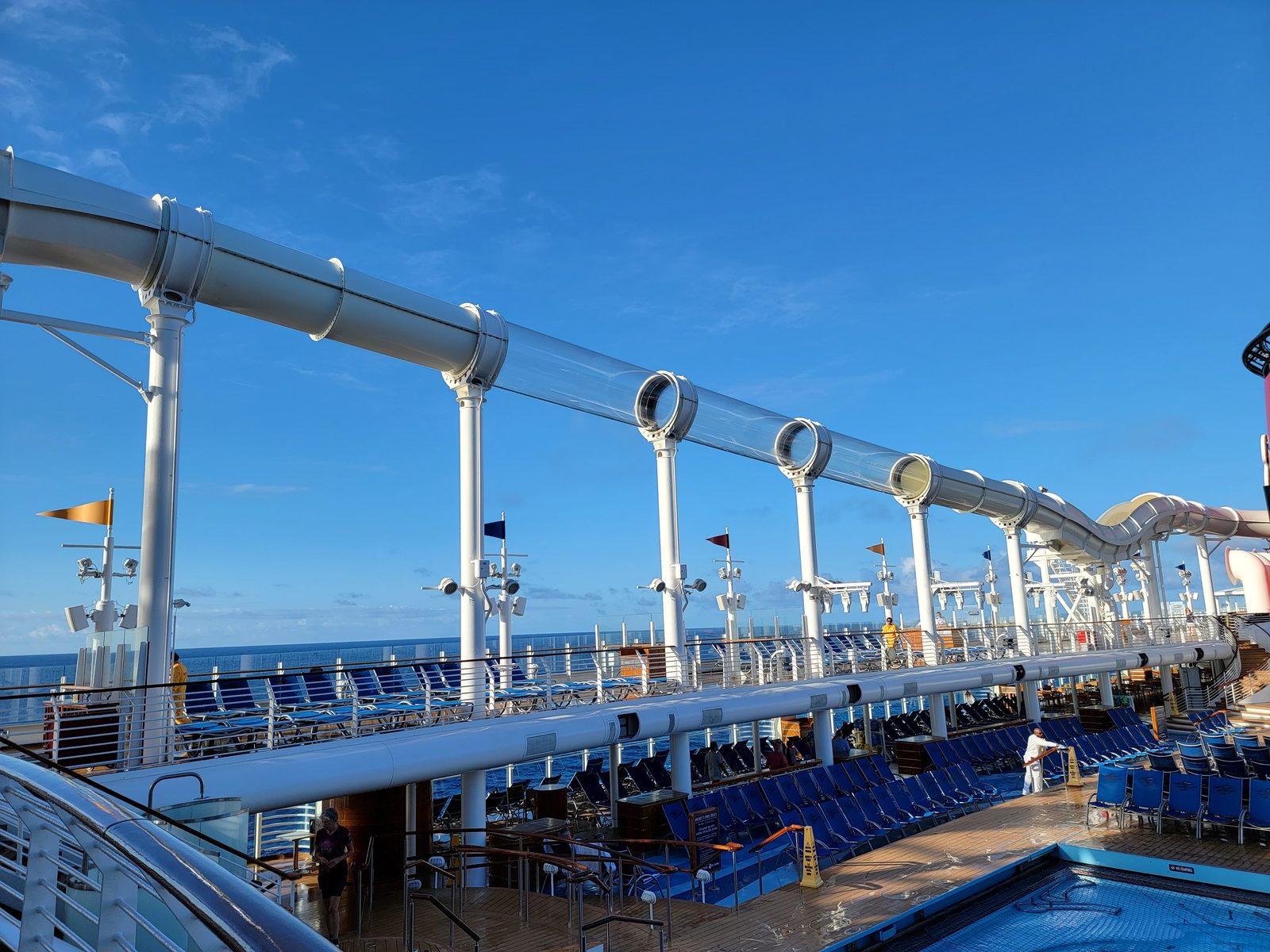 The AquaDuck track along the top deck