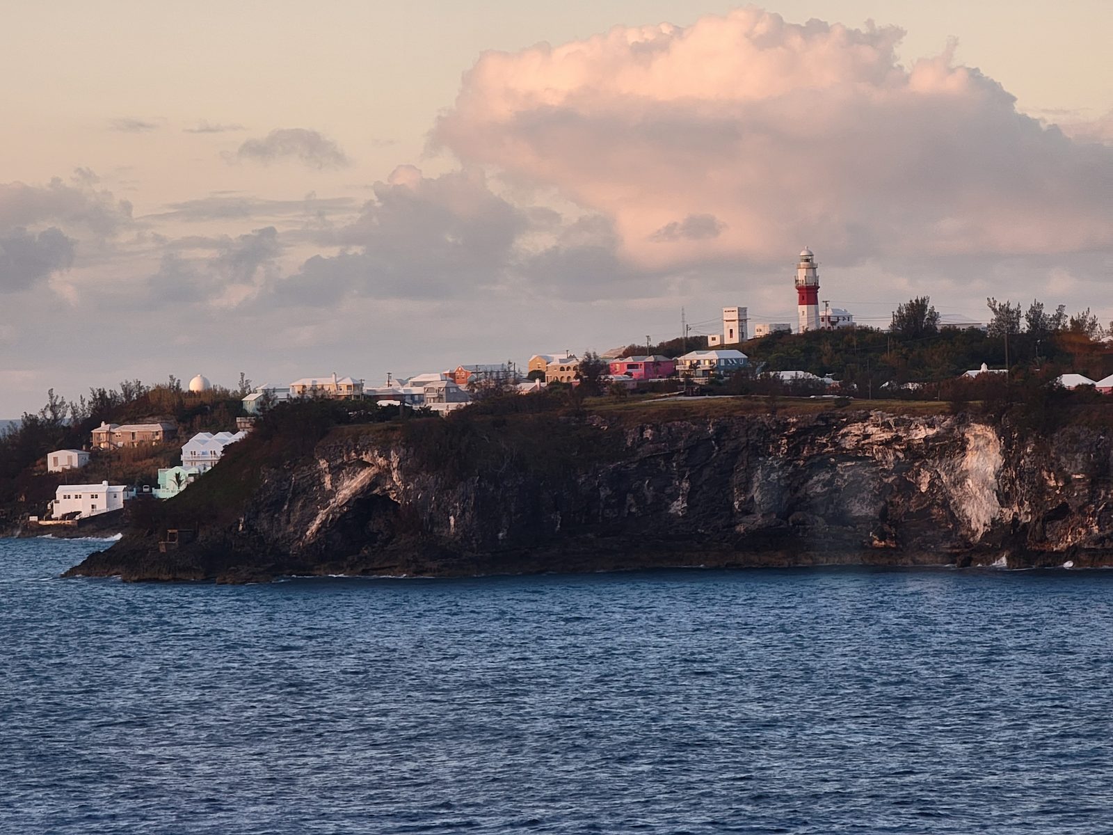 Our first land in six days, Bermuda
