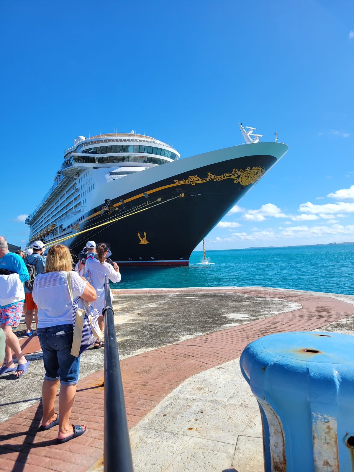 The Disney Dream docked at King's Wharf
