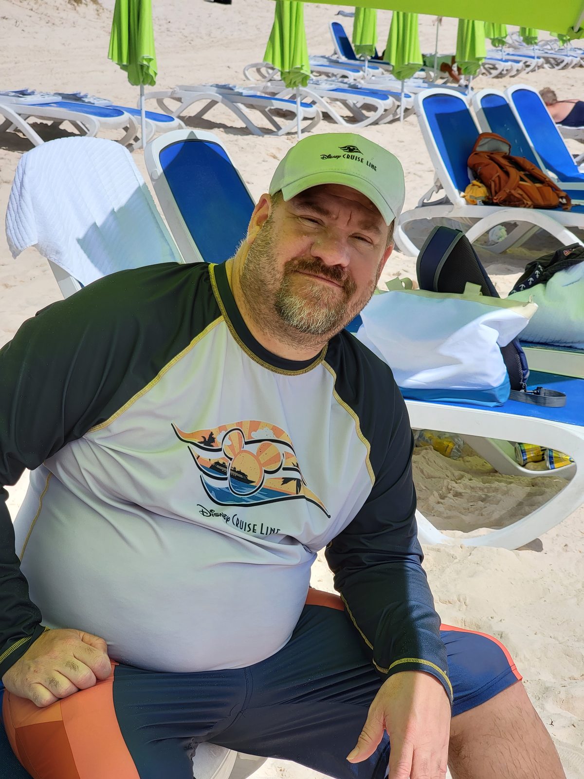 Kicking back in a beach chair at Horseshoe Bay