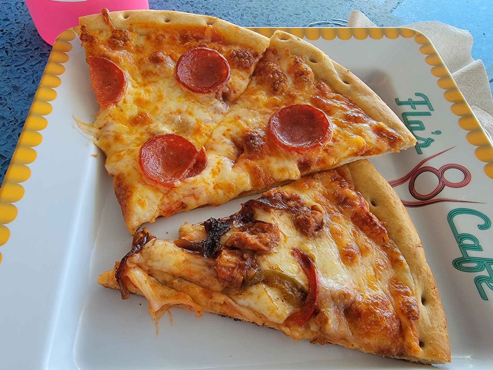 Pizza at the dockyard cafe