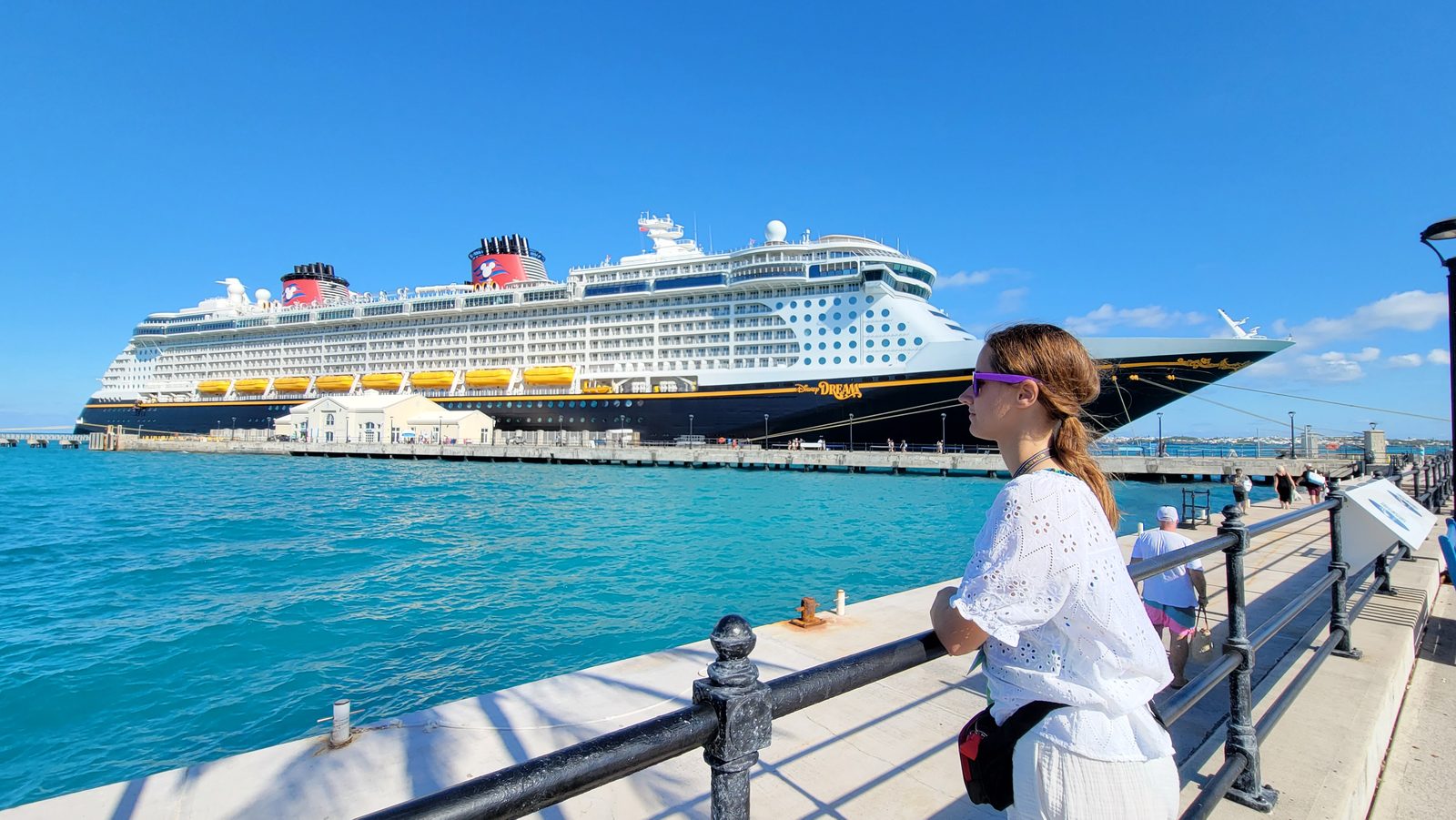 The Disney Dream docked at King's Wharf