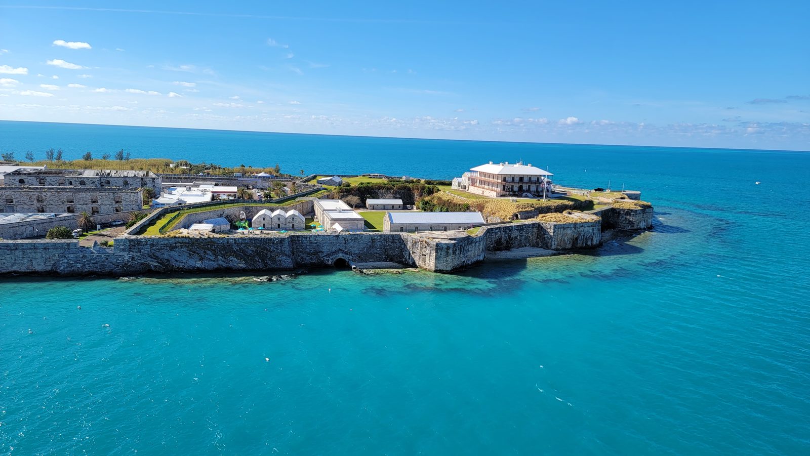 The Royal Naval Dockyard seen from the Disney Dream