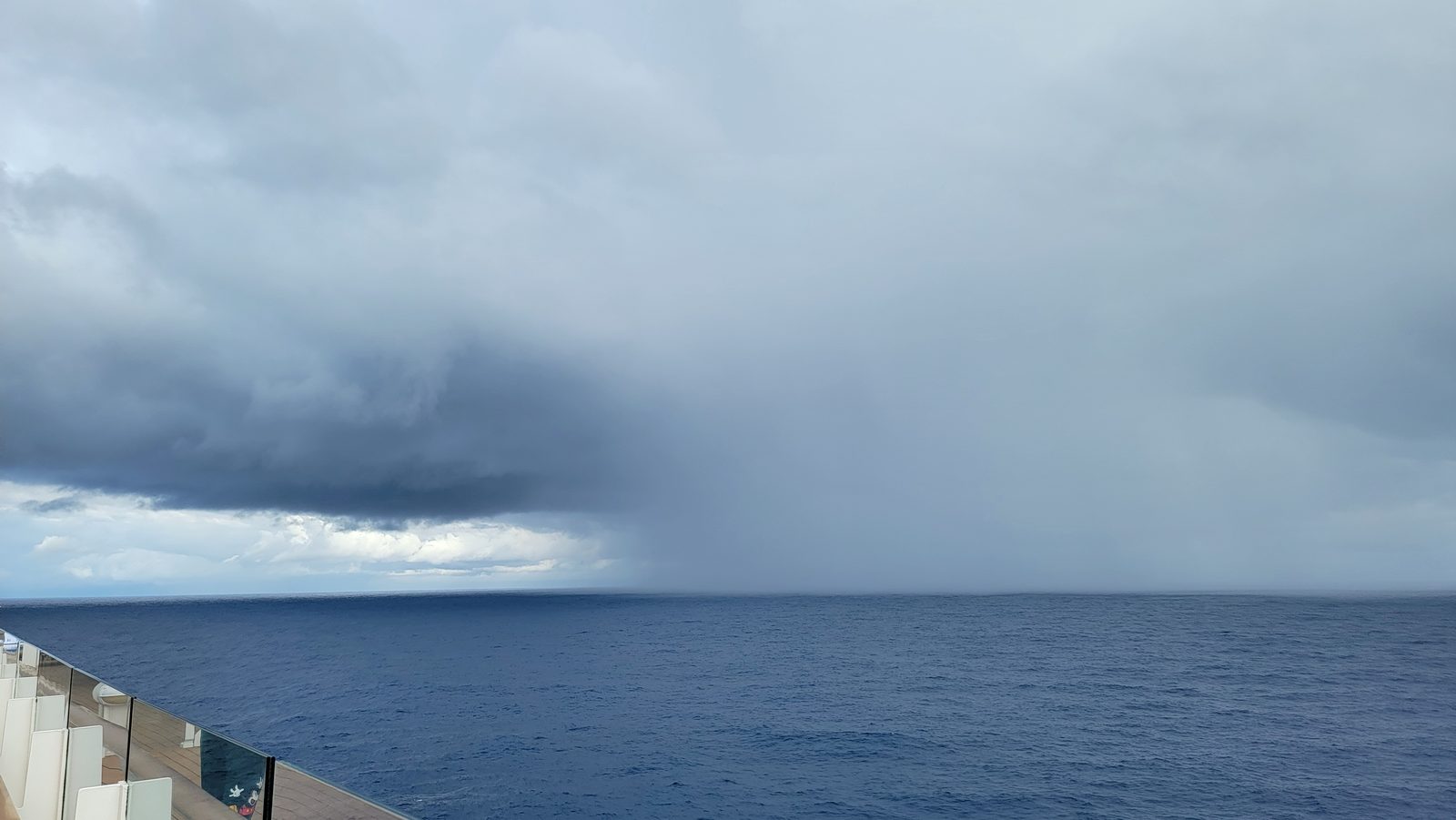 A squall building over open water
