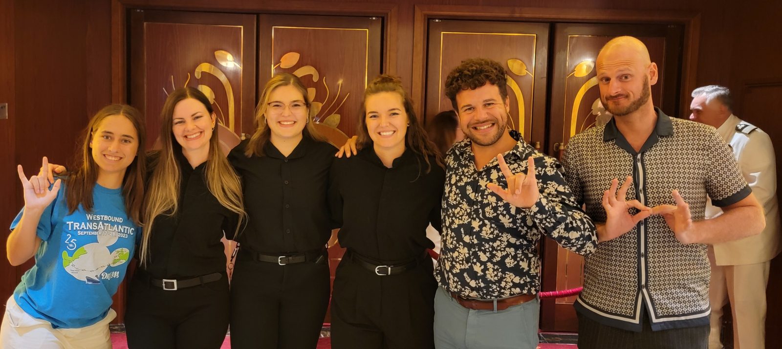Lisa with her interpreters Erika, Jenna and McKenna