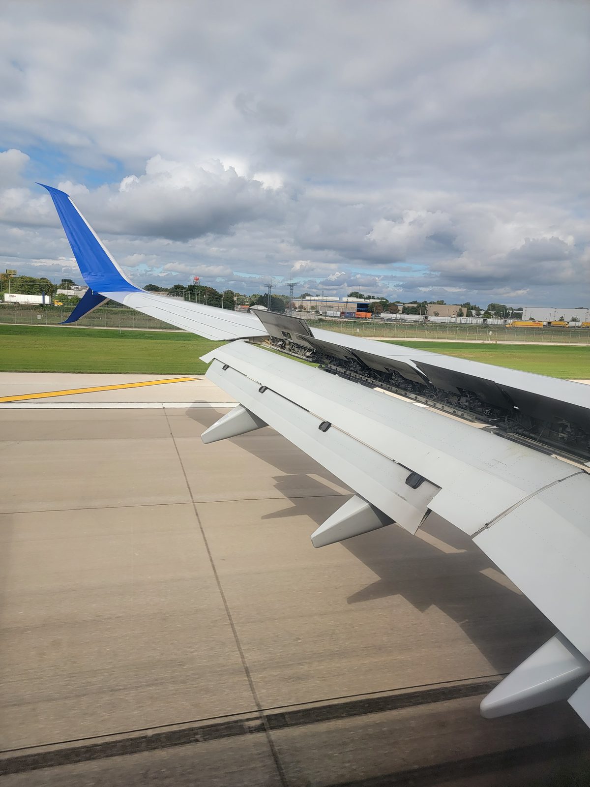 Coming down over the fields to O'Hare