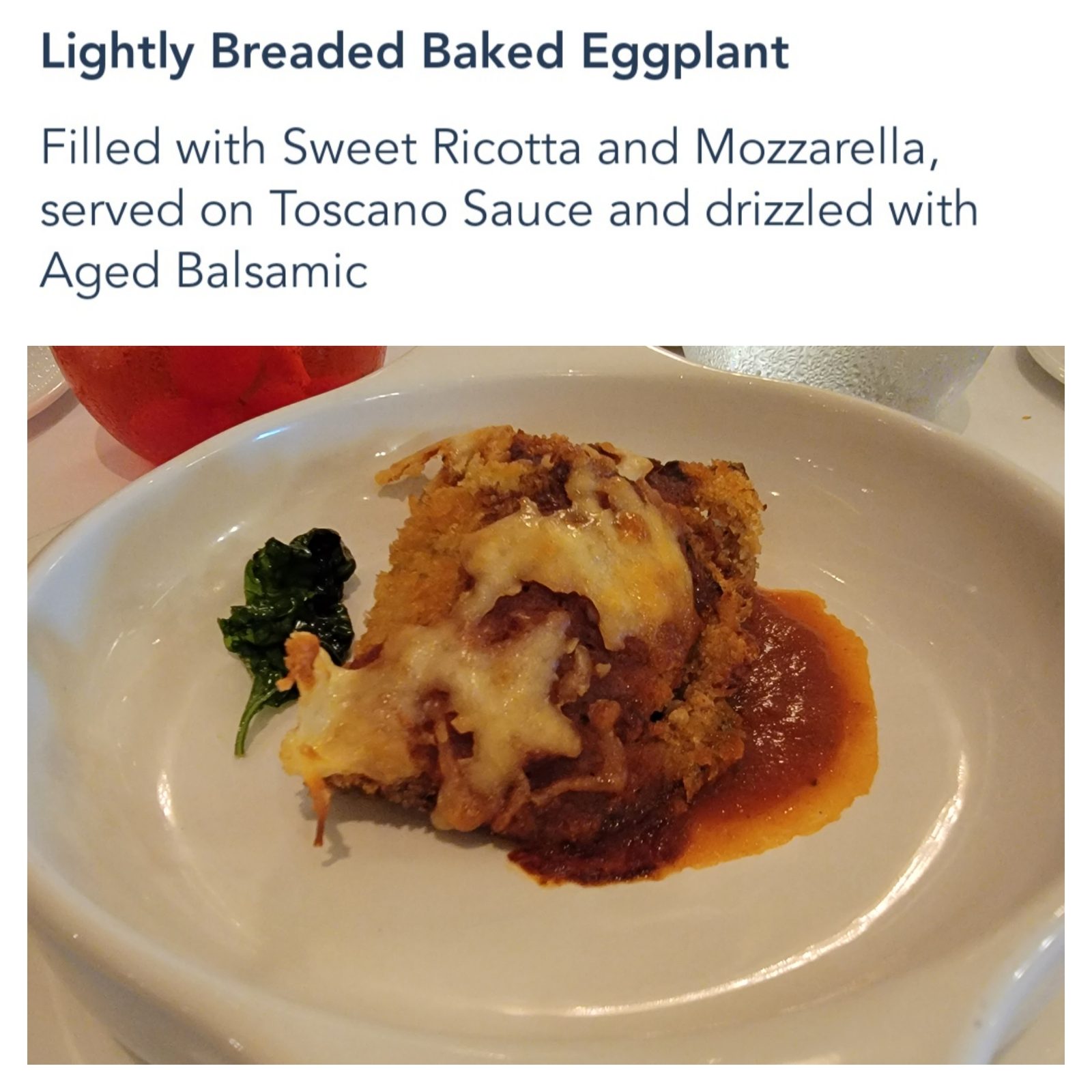 Baked eggplant at Royal Palace