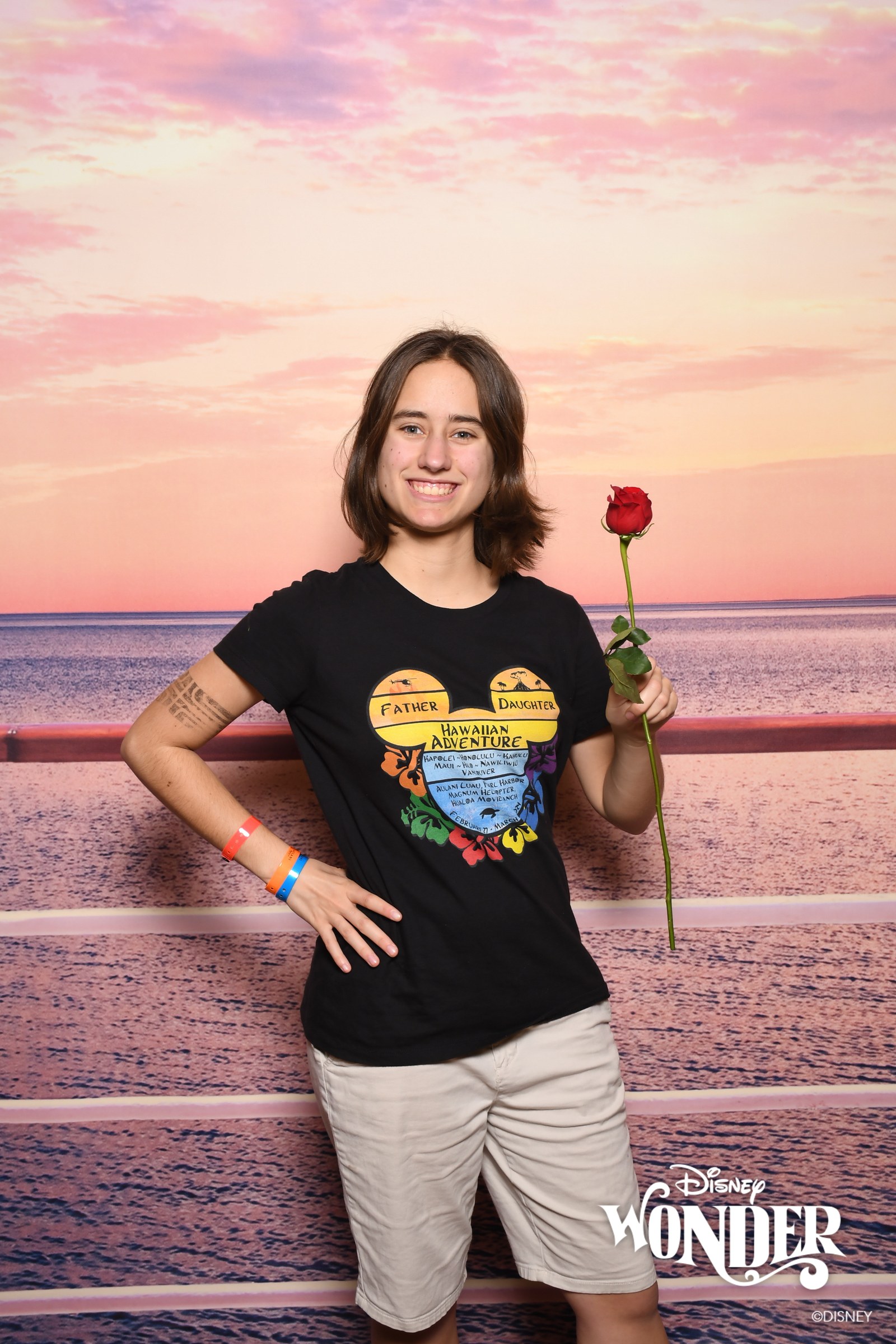 Lisa with the rose Pluto gave her