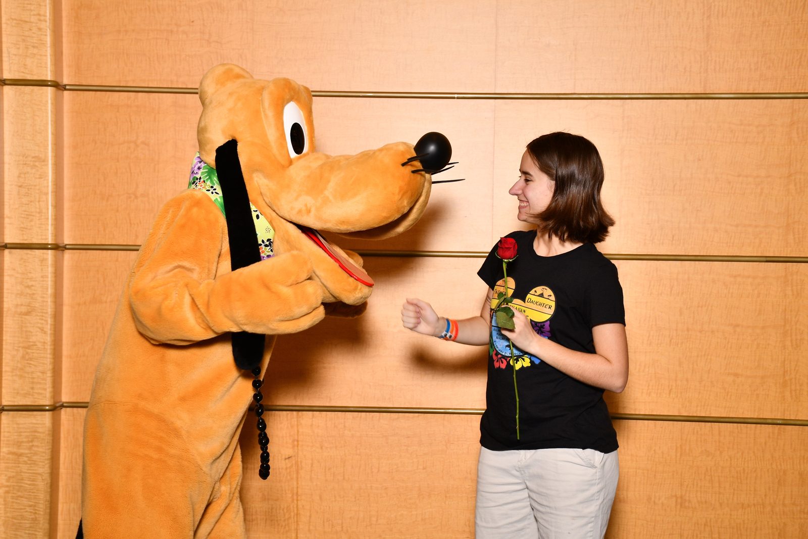 Lisa meets Pluto in the atrium