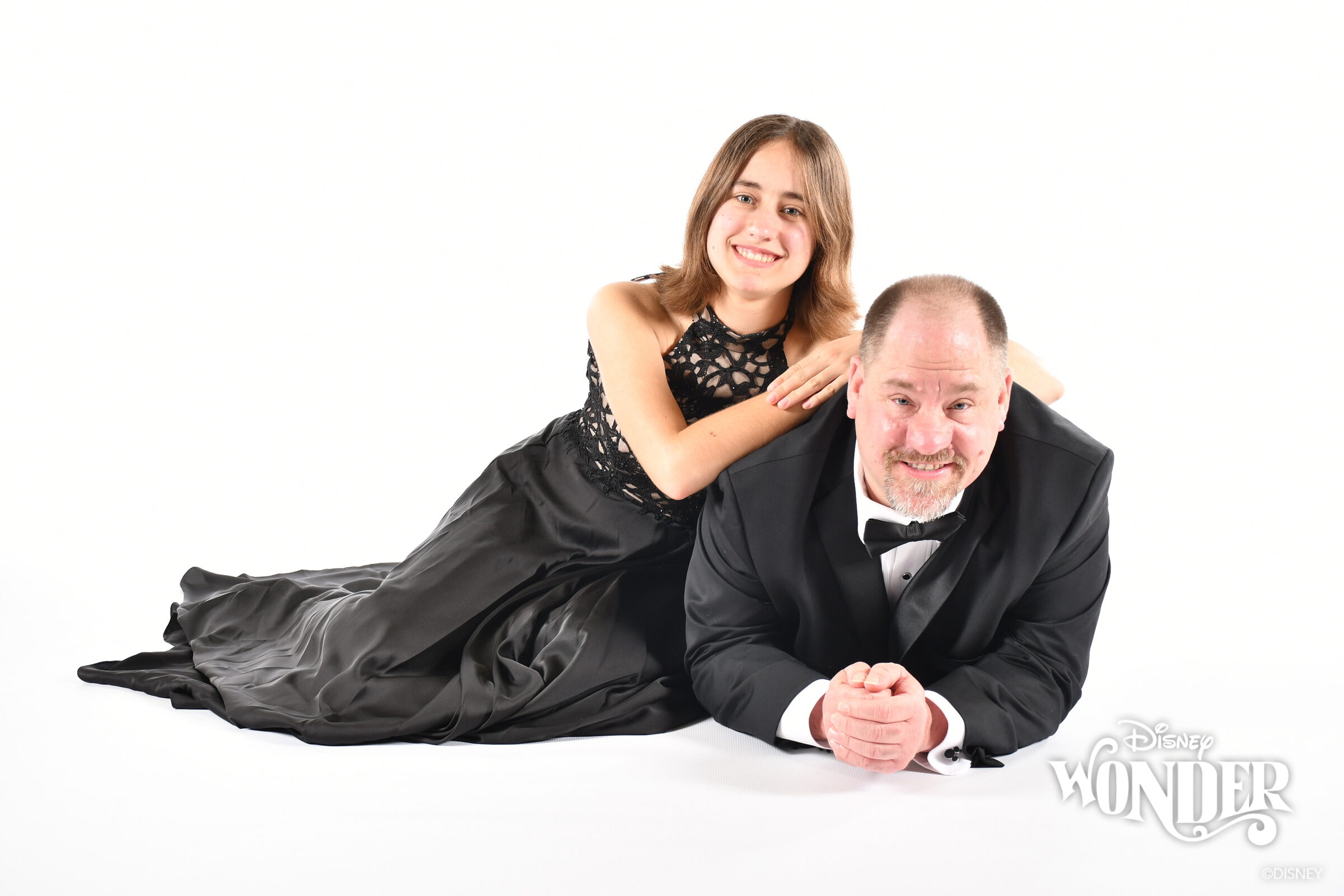 Lisa and Michael in the photo studio, dressed for Palo