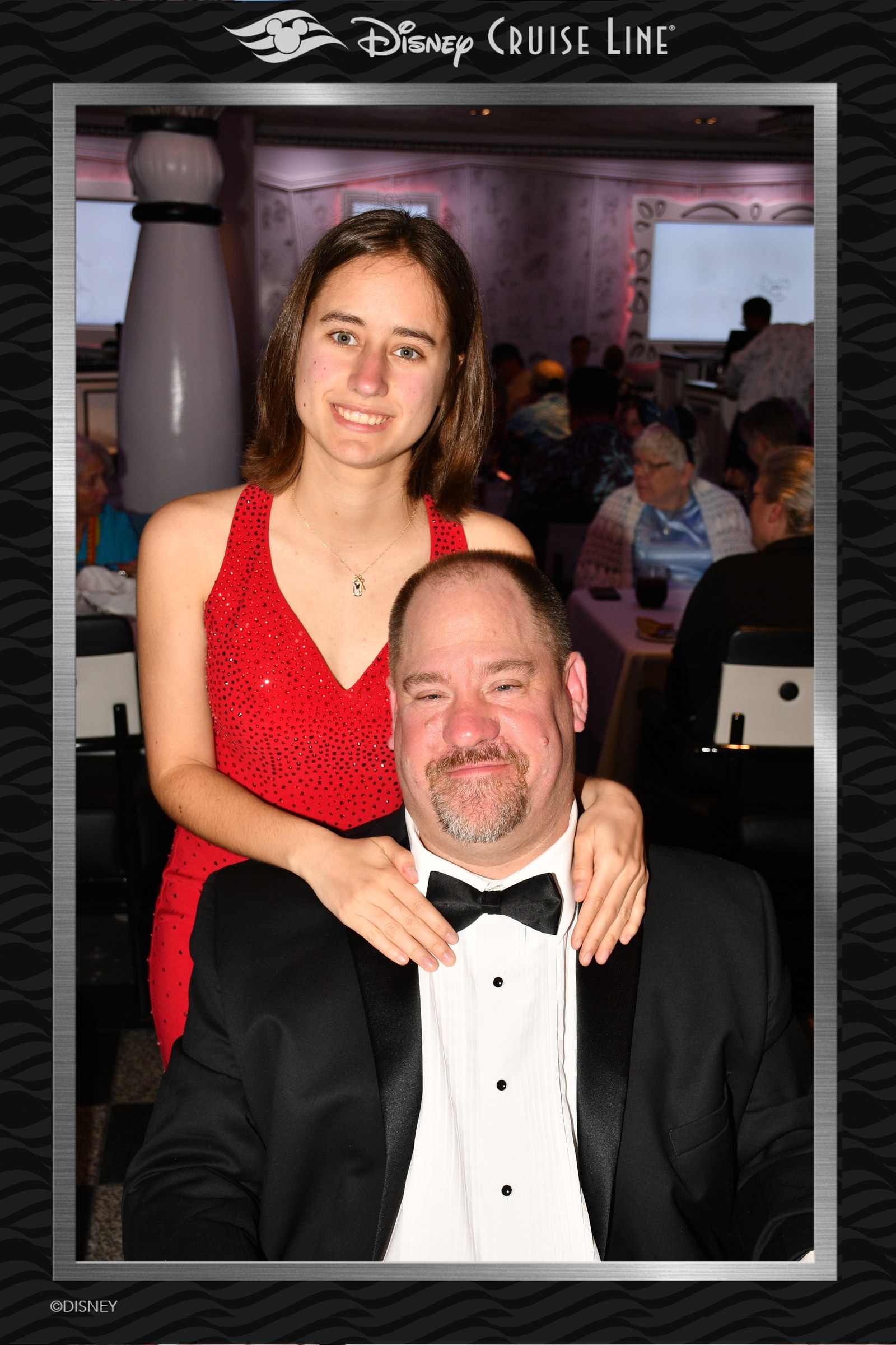 Lisa and Michael at dinner on Formal Night