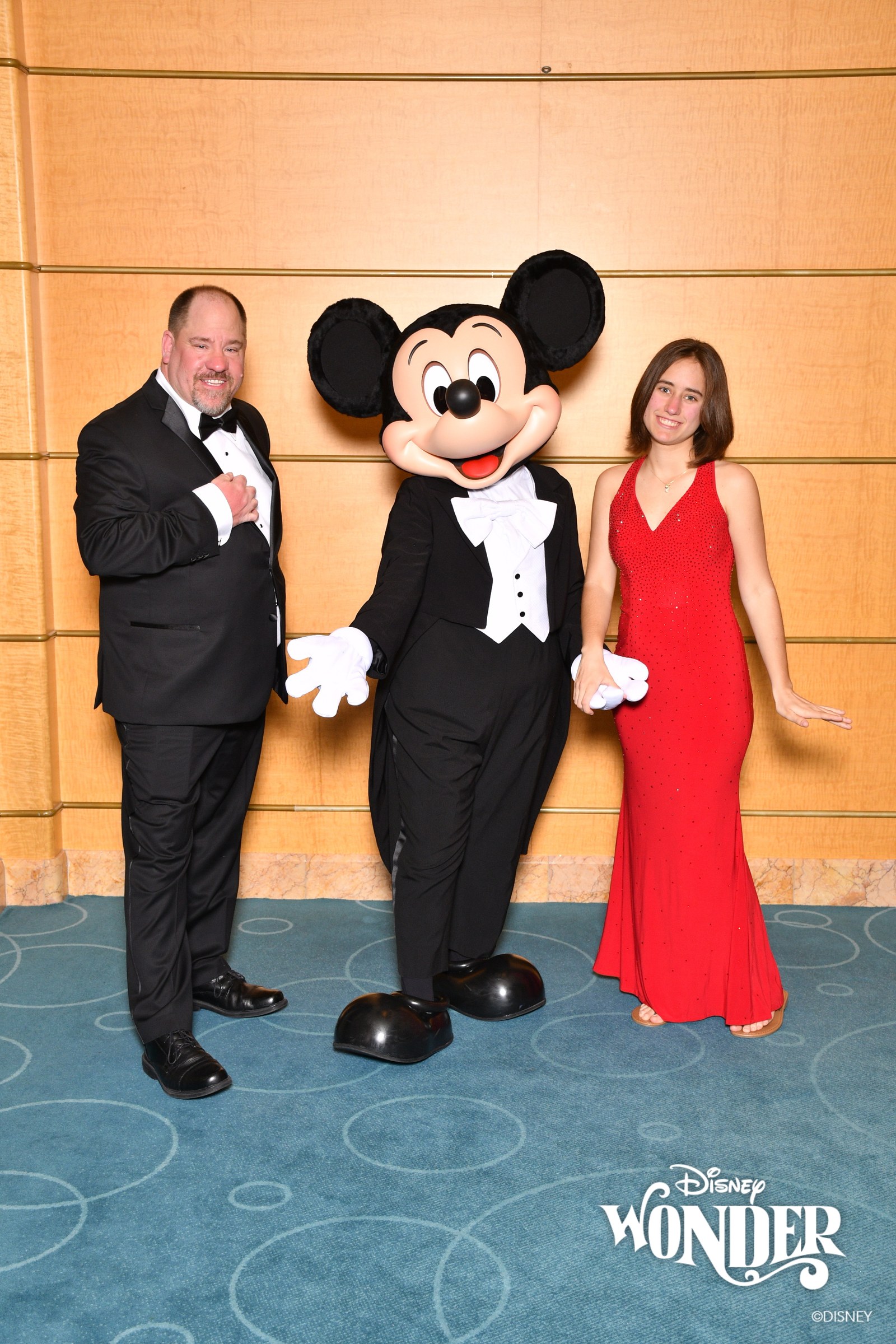 Michael, Mickey in his tuxedo & Lisa on Formal Night
