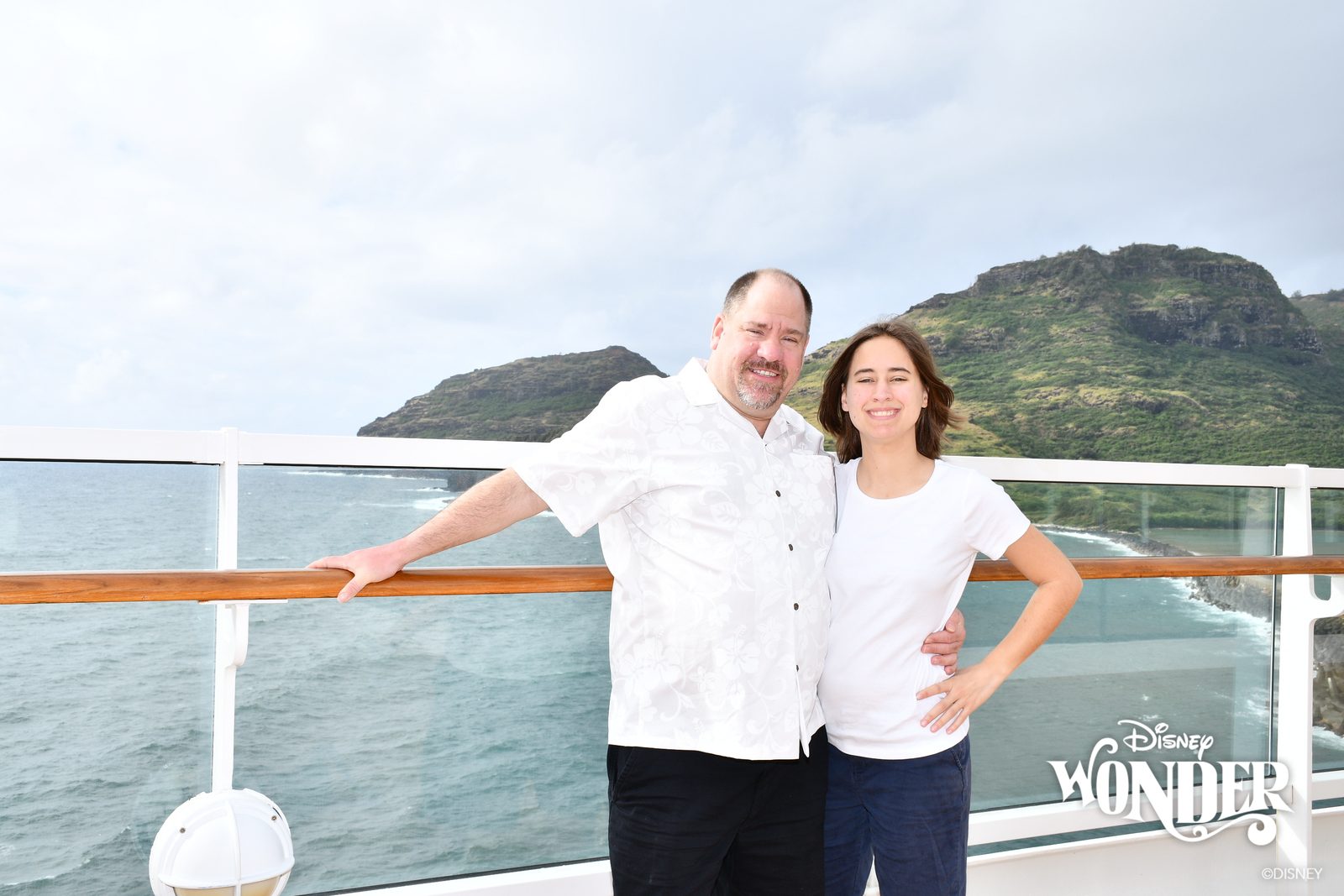 On deck as we came into Nawiliwili