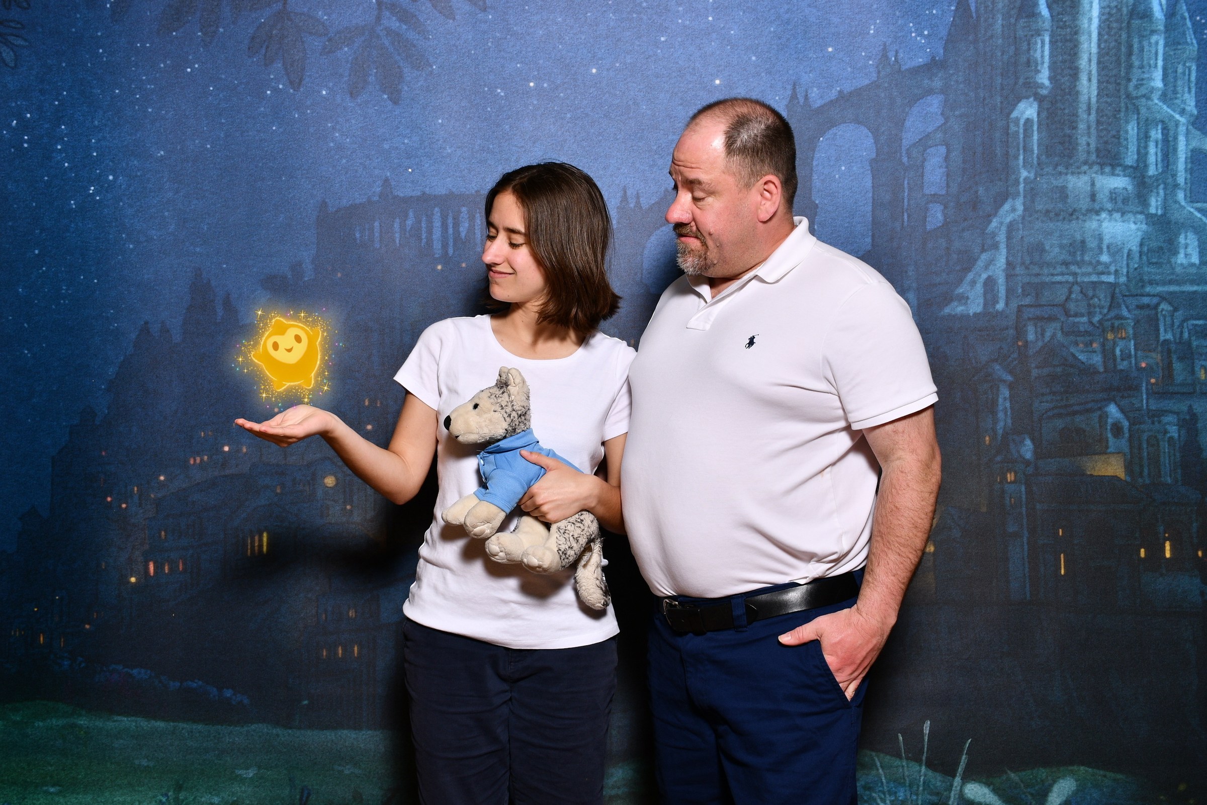 Lisa, Bob and Michael with a Magic Shot wishing star