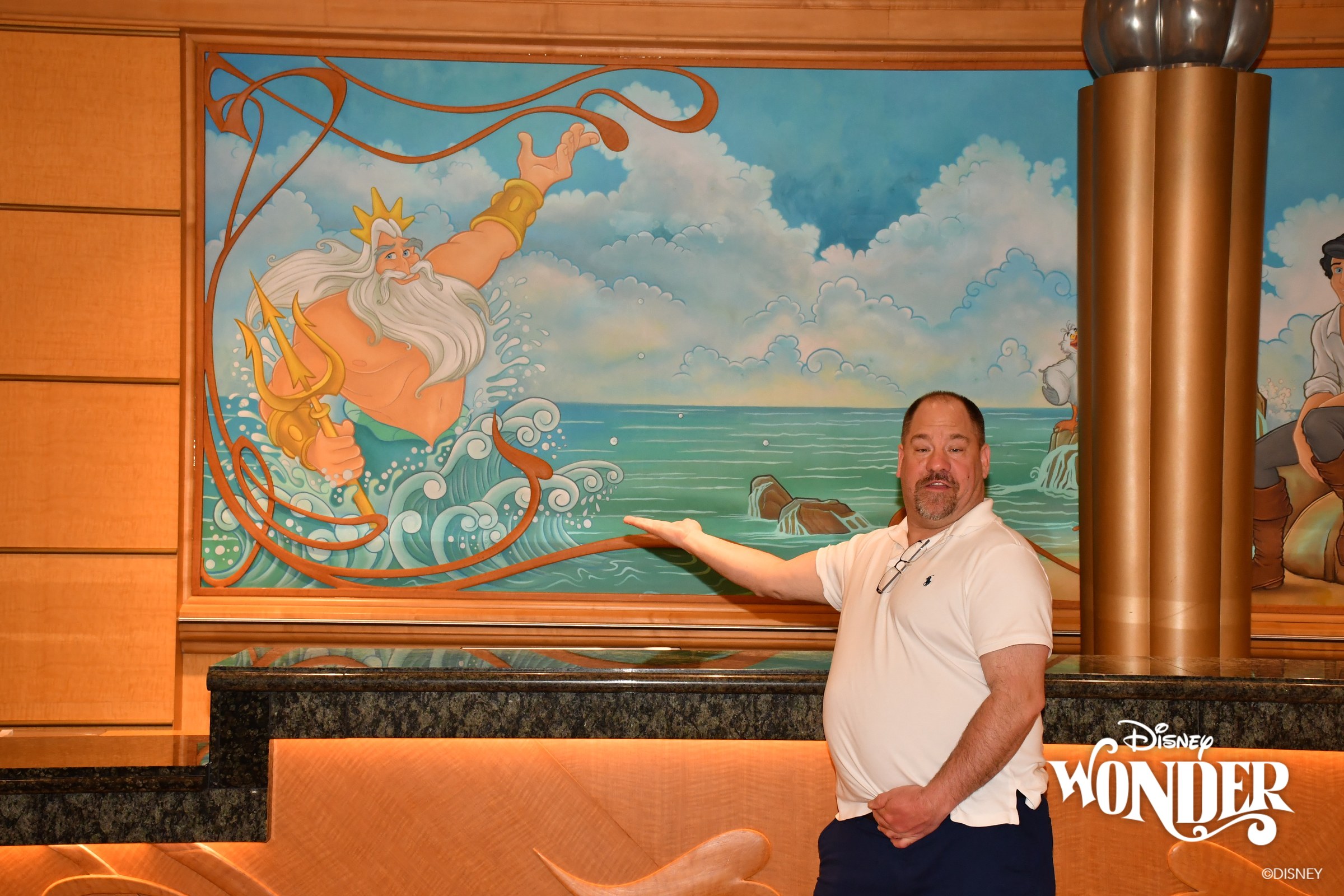 Michael at the King Triton mural
