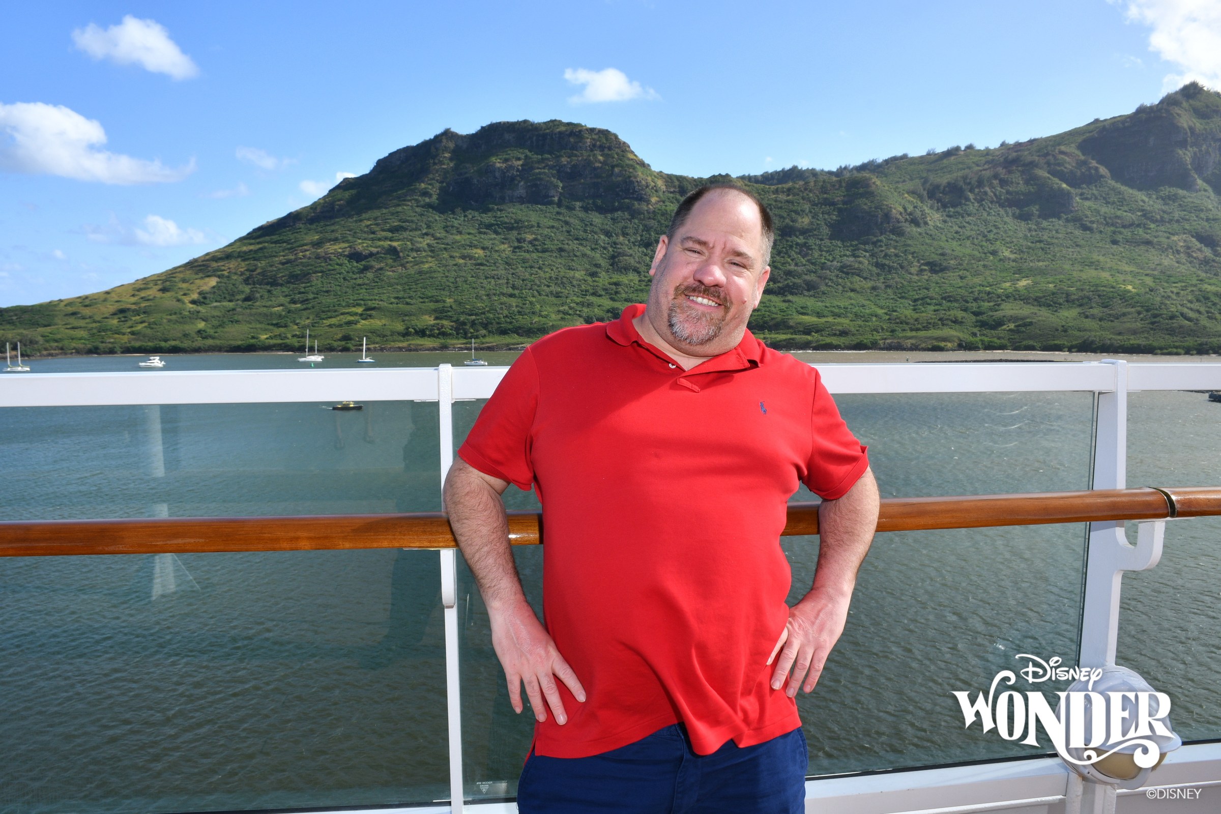 Michael on deck at Nawiliwili