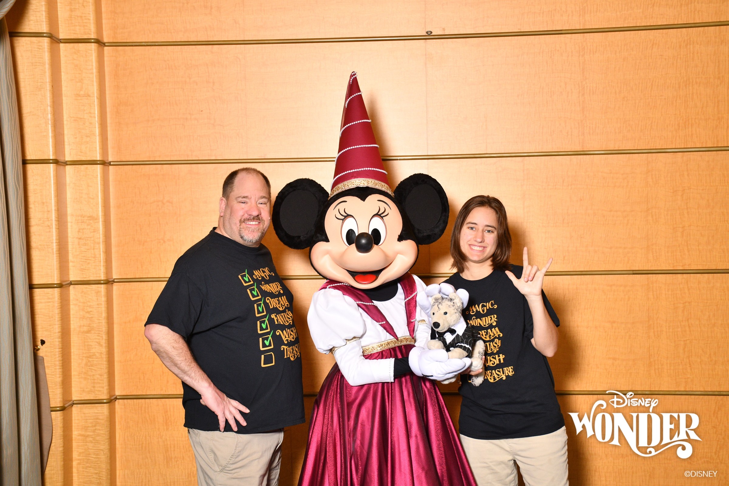 Michael, Minnie in her princess gown & Lisa, Bob along too