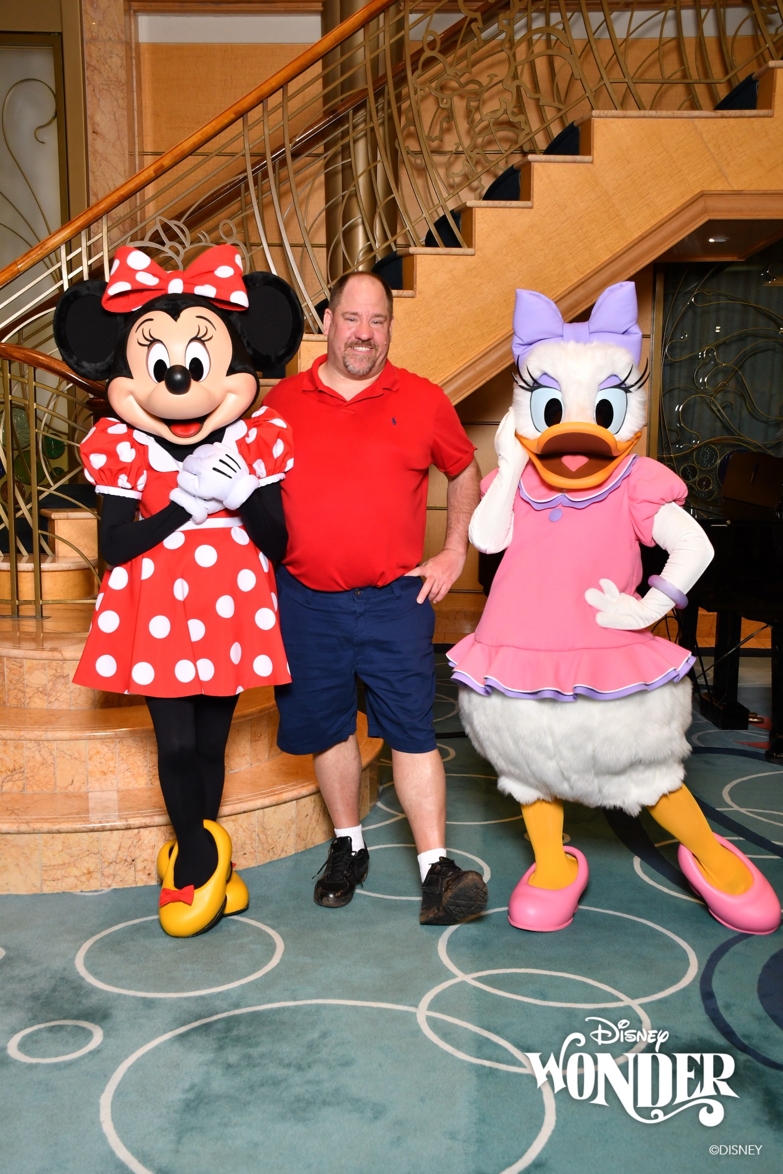 Minnie, Michael & Daisy in the Lobby Atrium