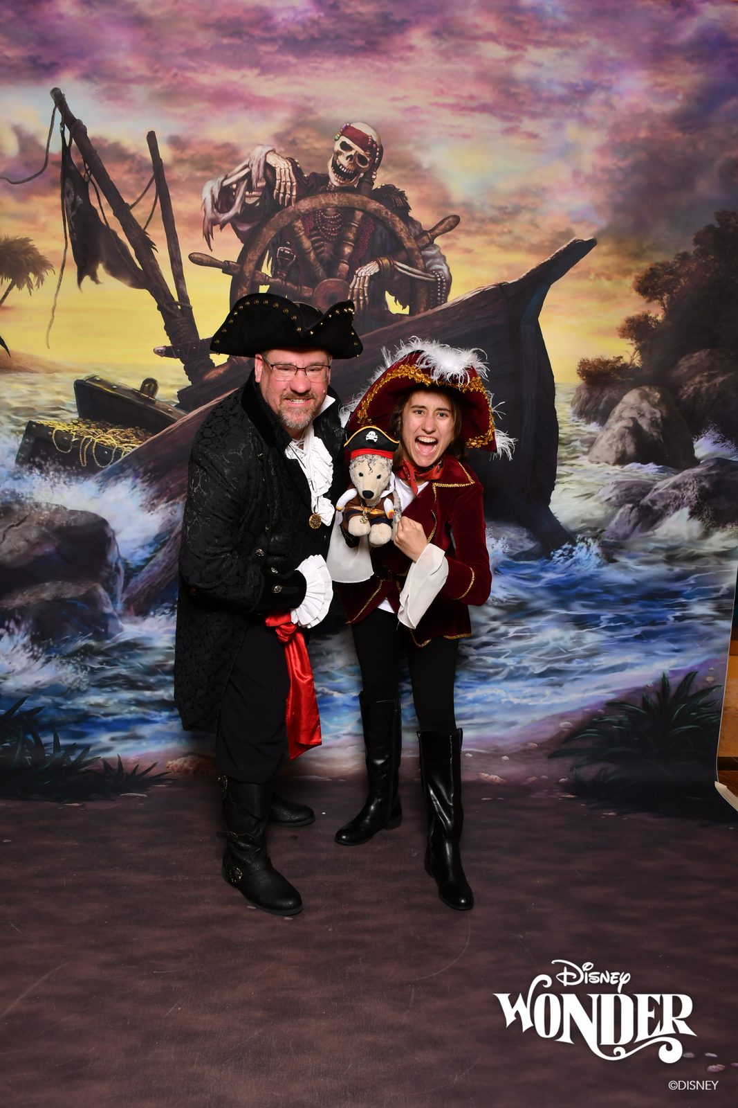 Lisa, Bob and Michael for our pirate portrait