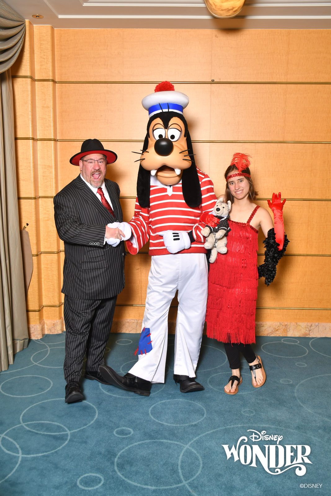 Goofy stops to pose with us