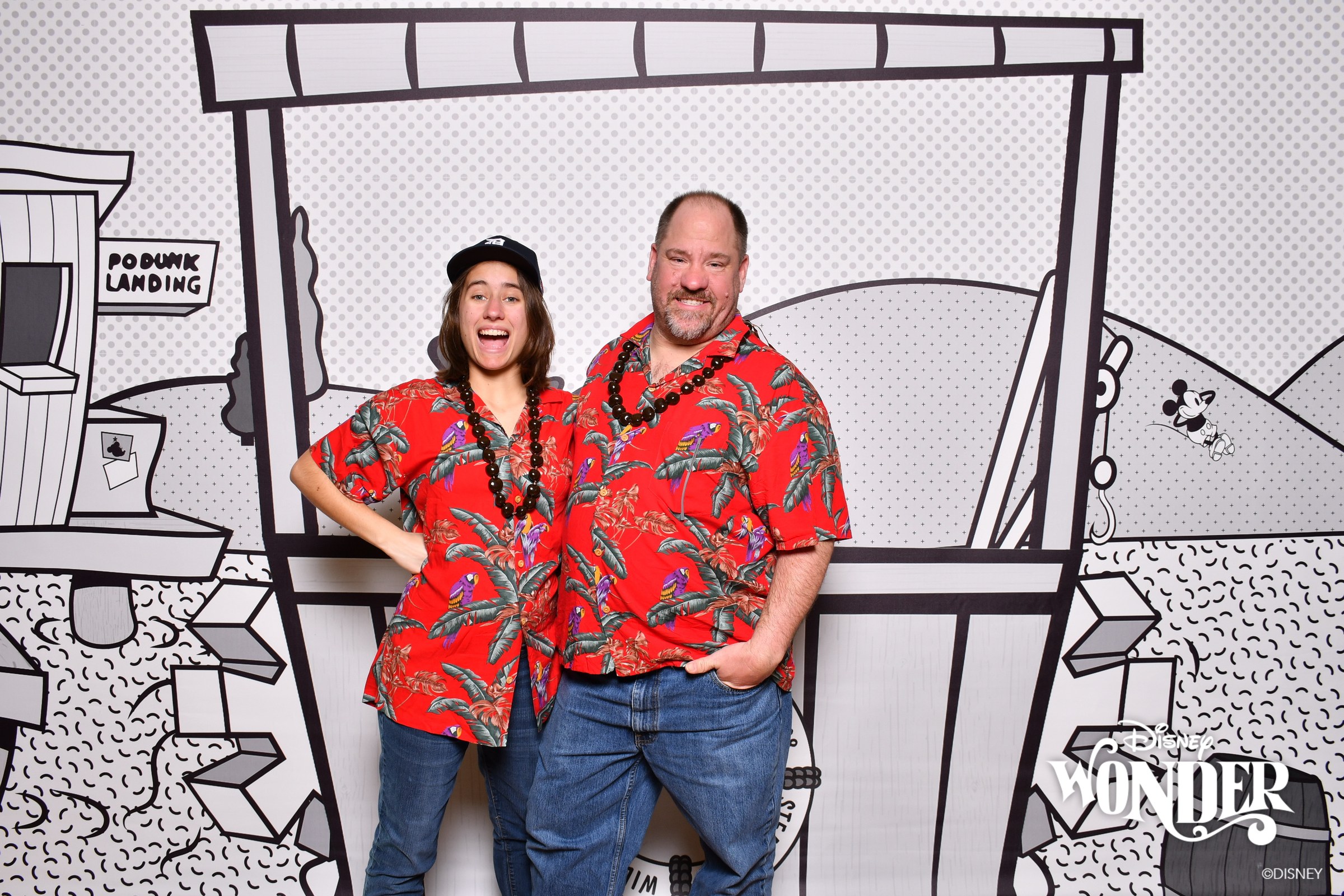 Lisa and Michael at the Podunk Landing backdrop