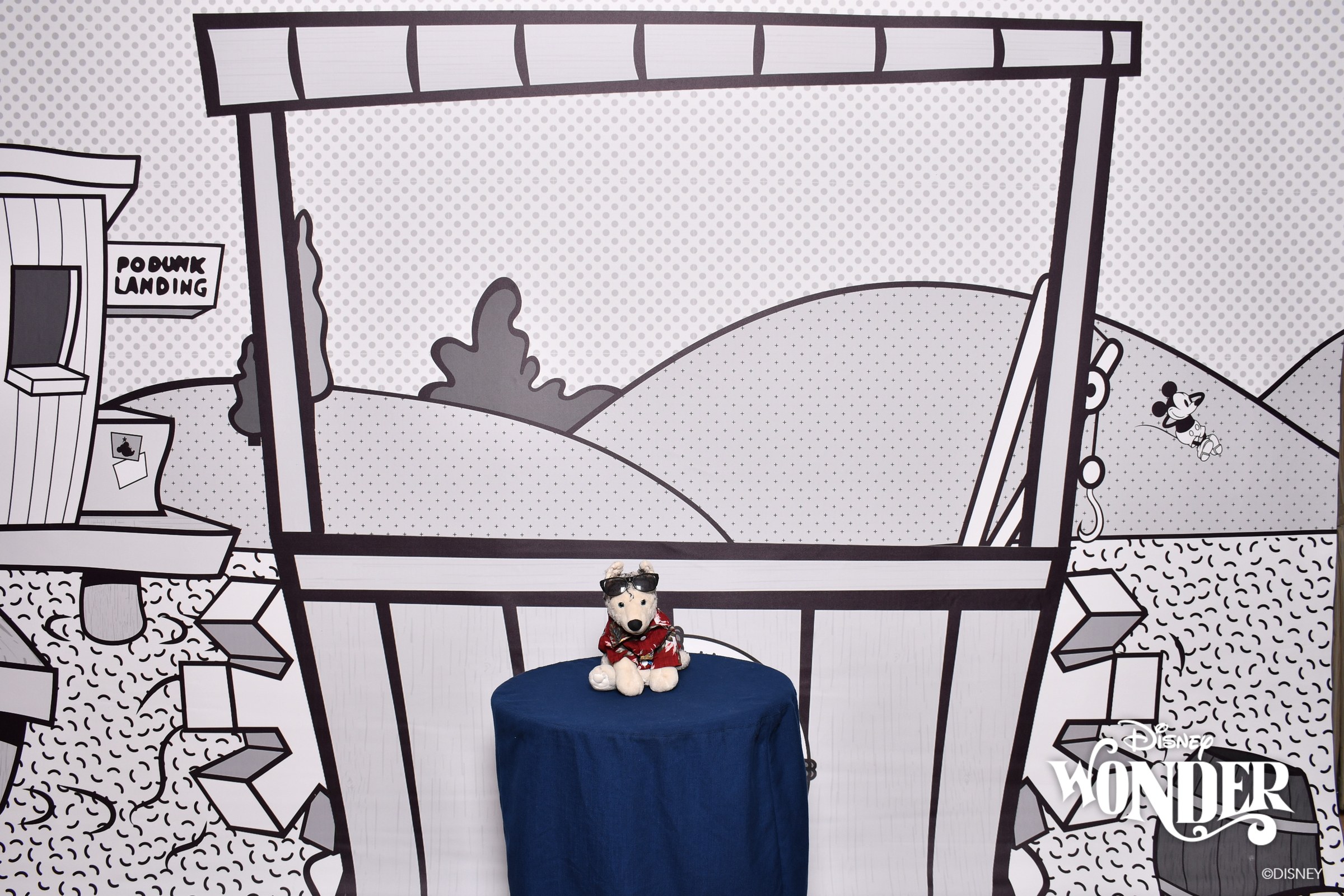Bob at the Podunk Landing backdrop