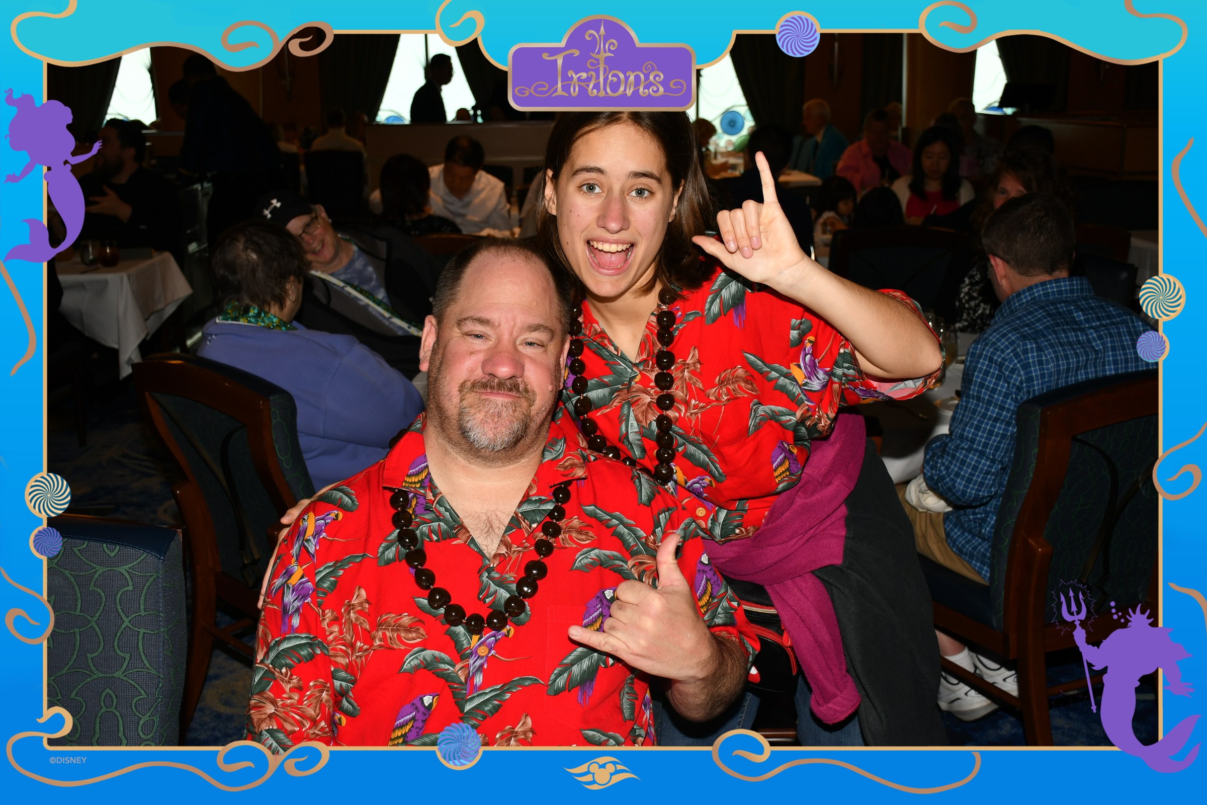 Lisa and Michael at dinner at Triton's
