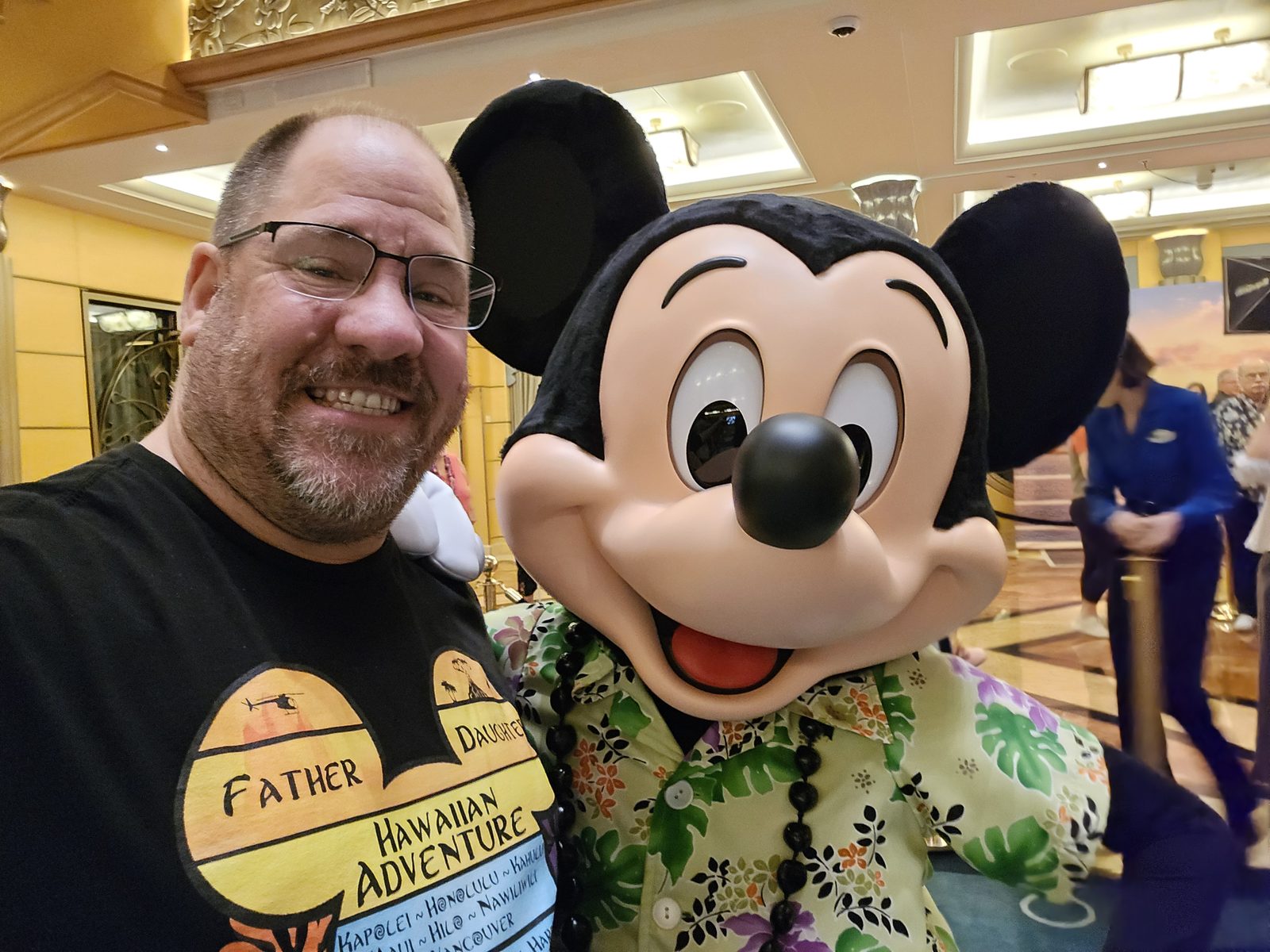 Meeting Mickey after dinner