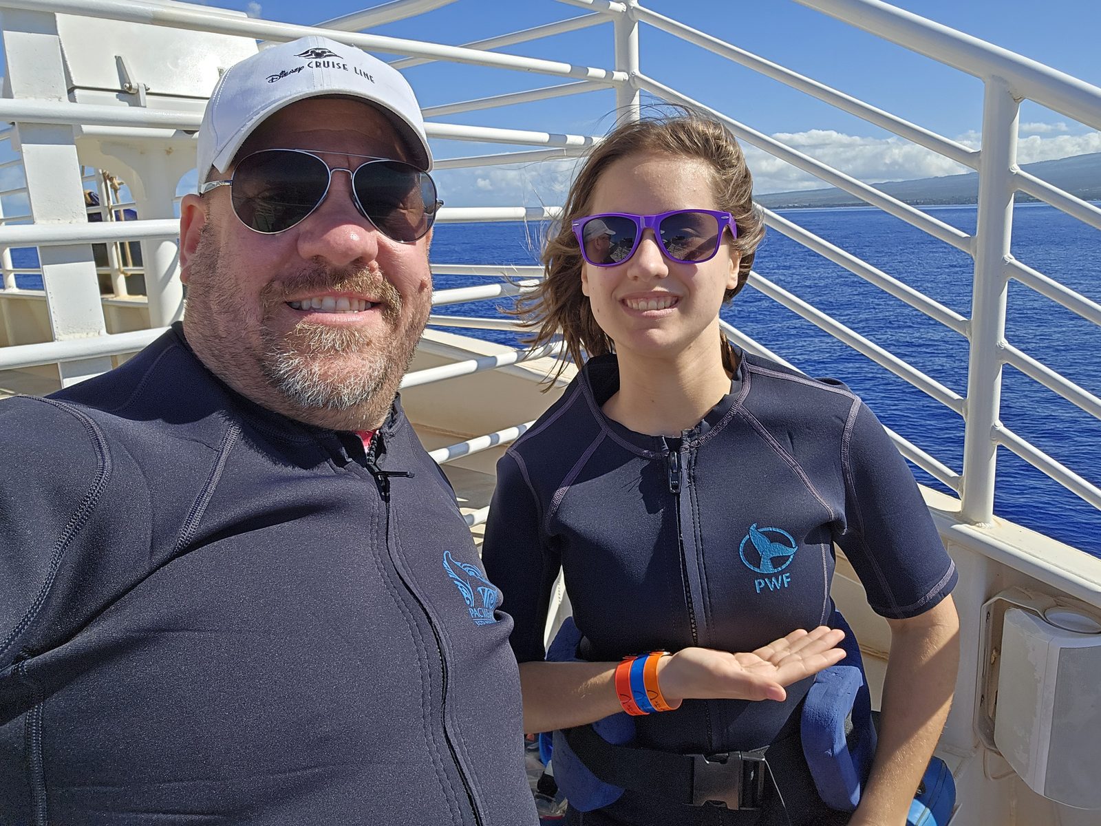 Suited up and ready to snorkel