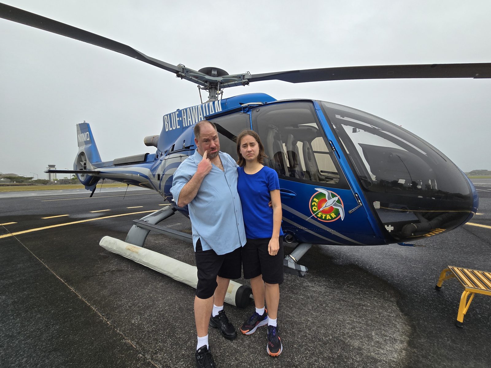 Beside the helicopter that never got to fly