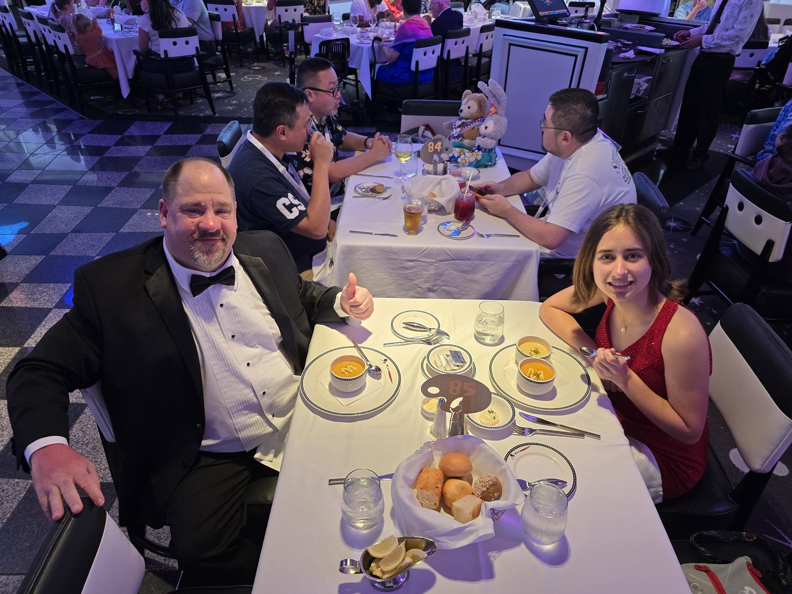 Dinner at Animator's Palate, dressed up