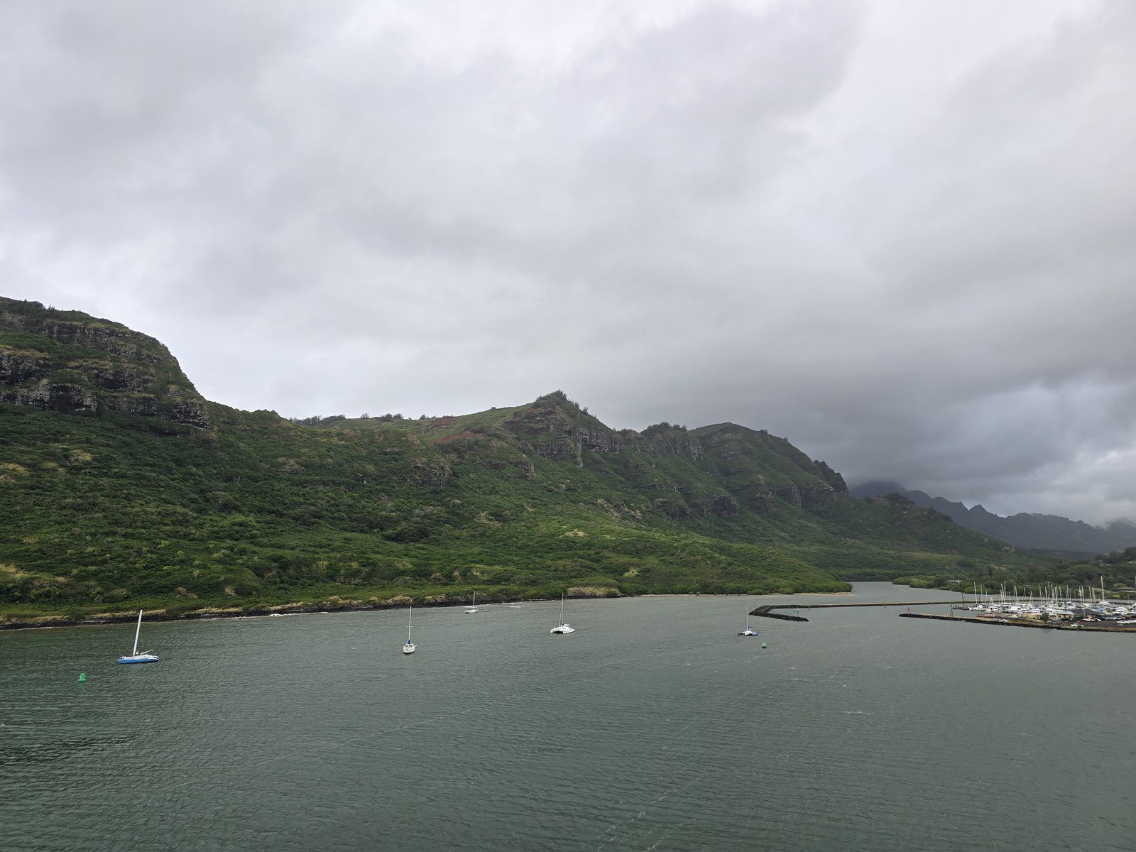 Nawiliwili harbor from the ship