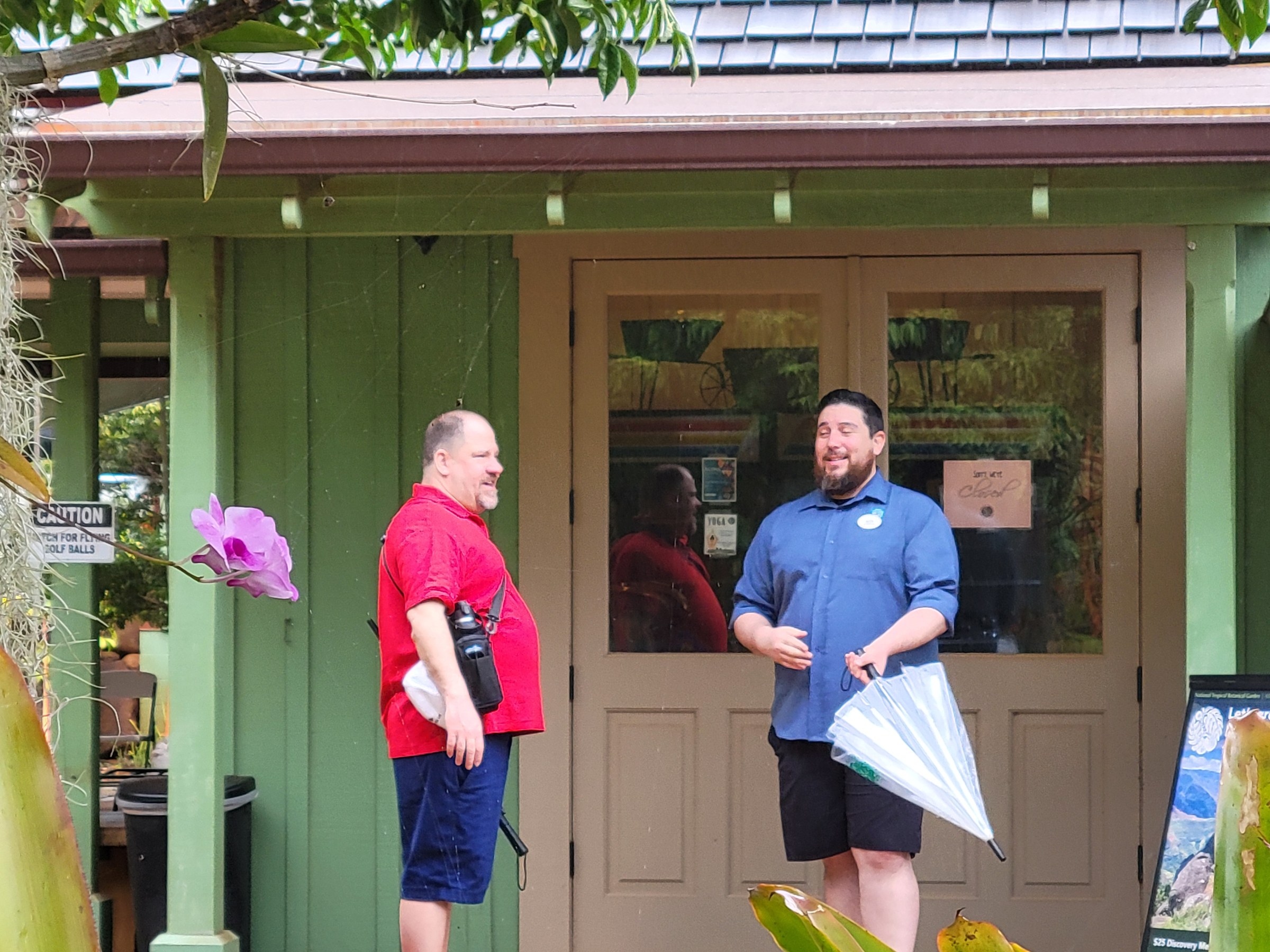 Alex and Michael at Allerton Garden