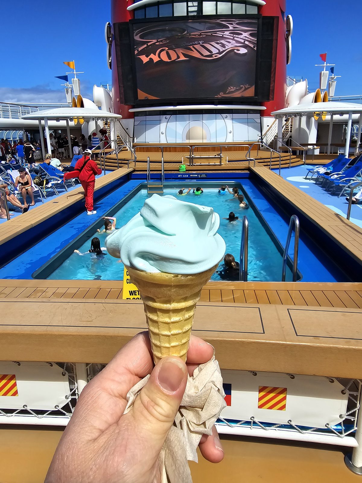 Soft serve by the pool