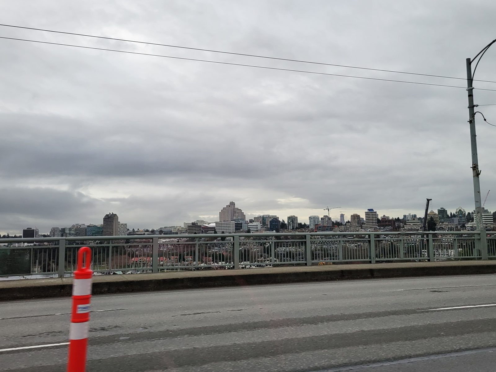 Crossing into downtown Vancouver