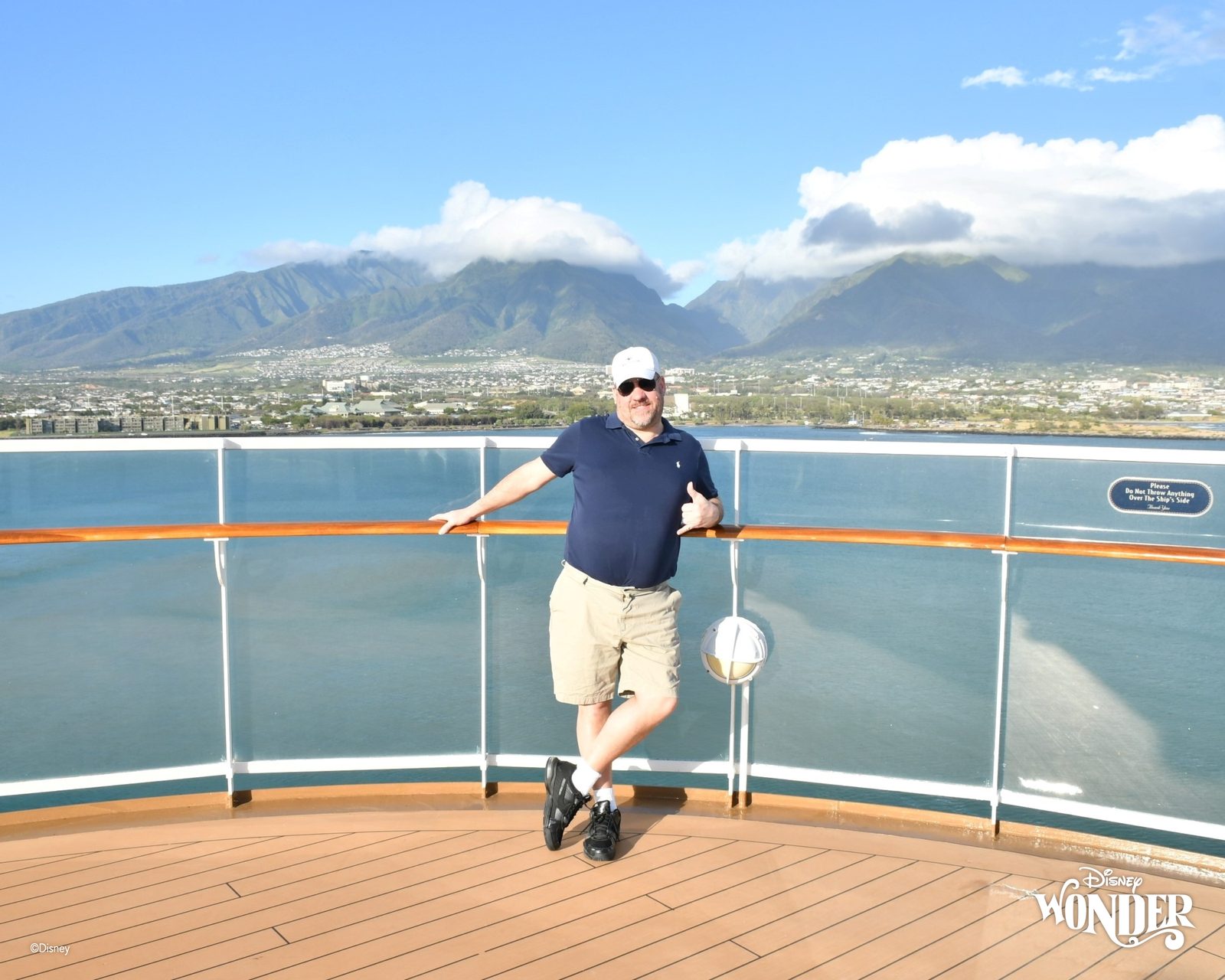 On deck as West Maui came into view