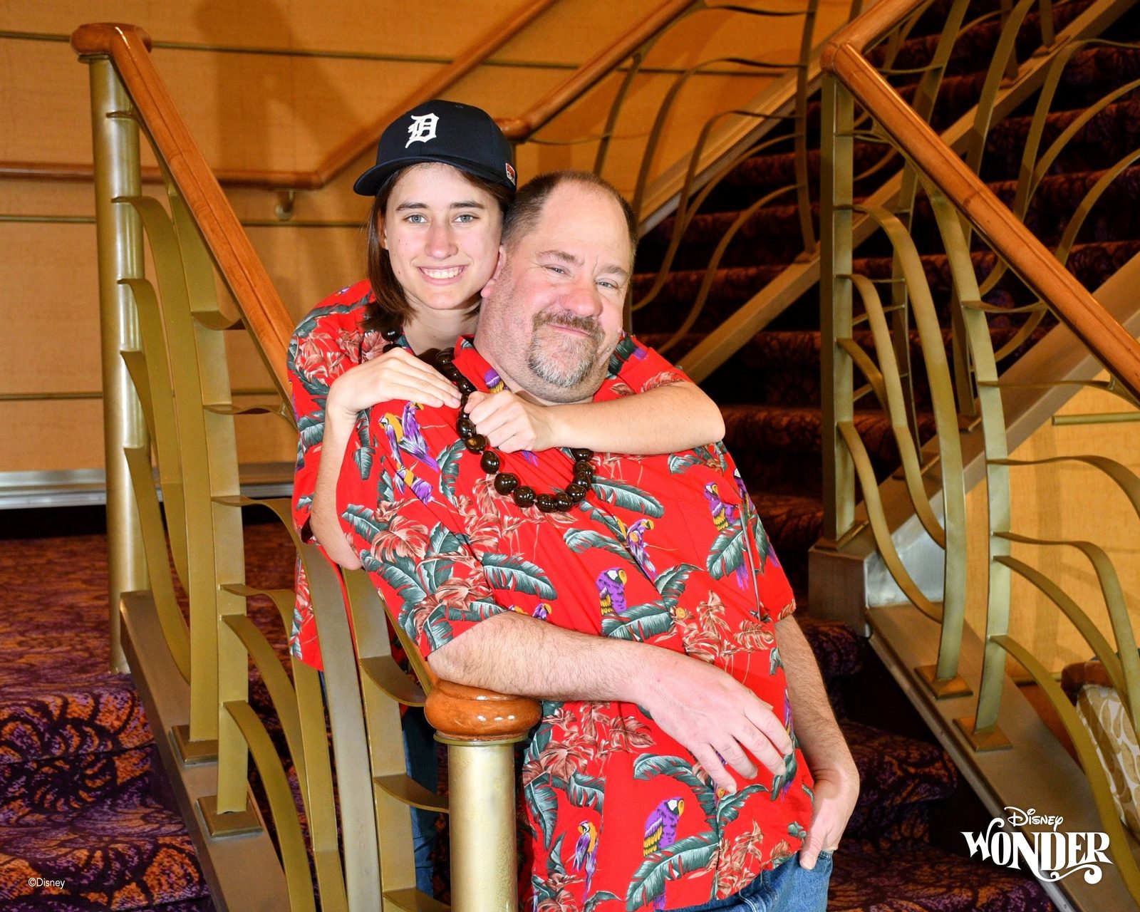 Lisa and Michael on the staircase