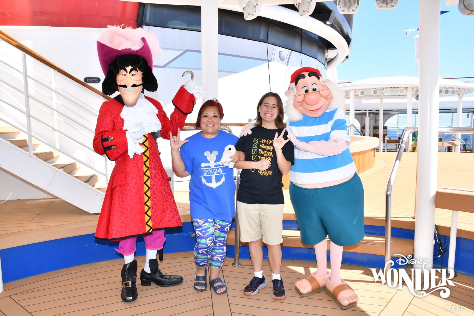 A day at sea with Captain Hook and Smee