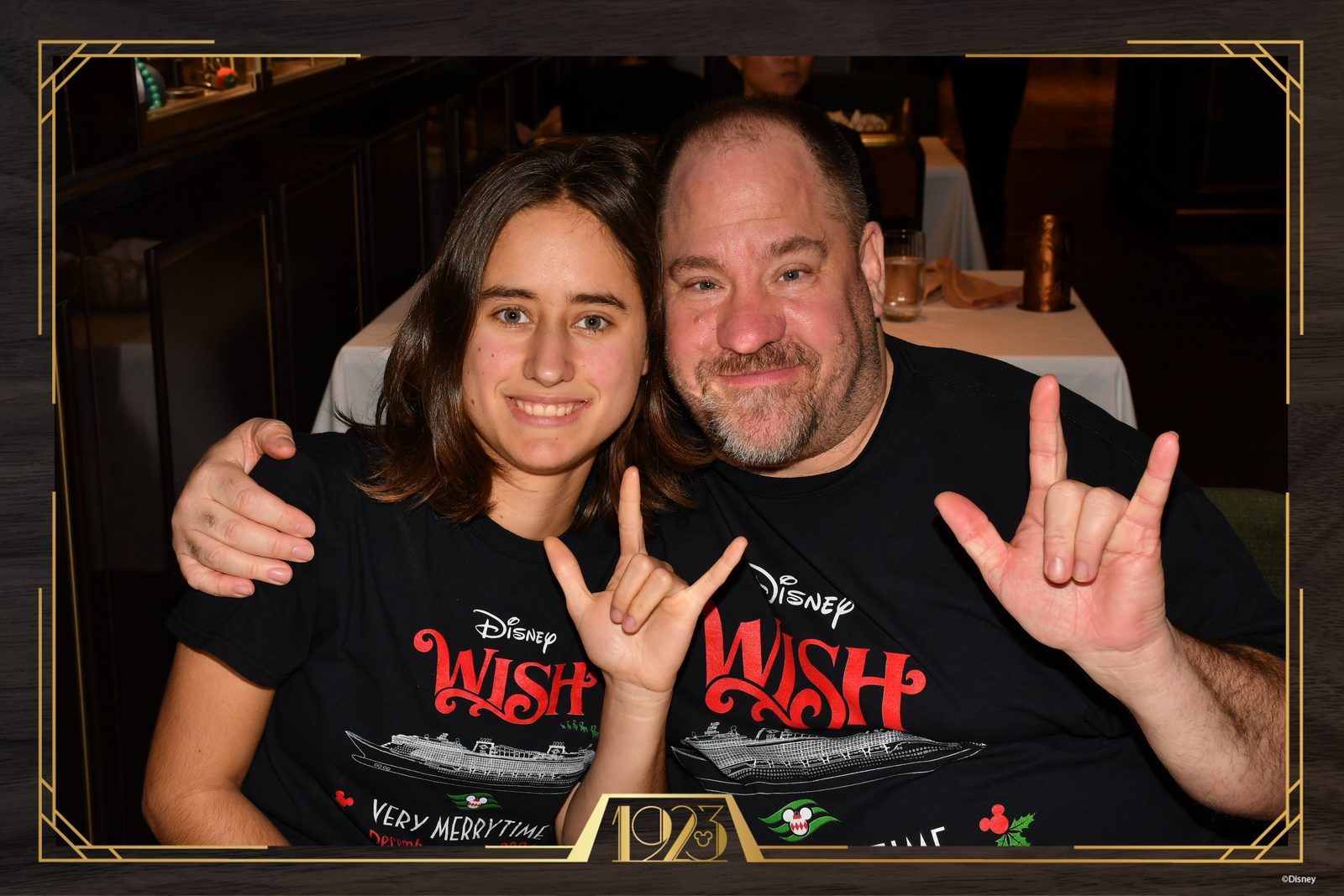 Lisa and Michael sign I love you