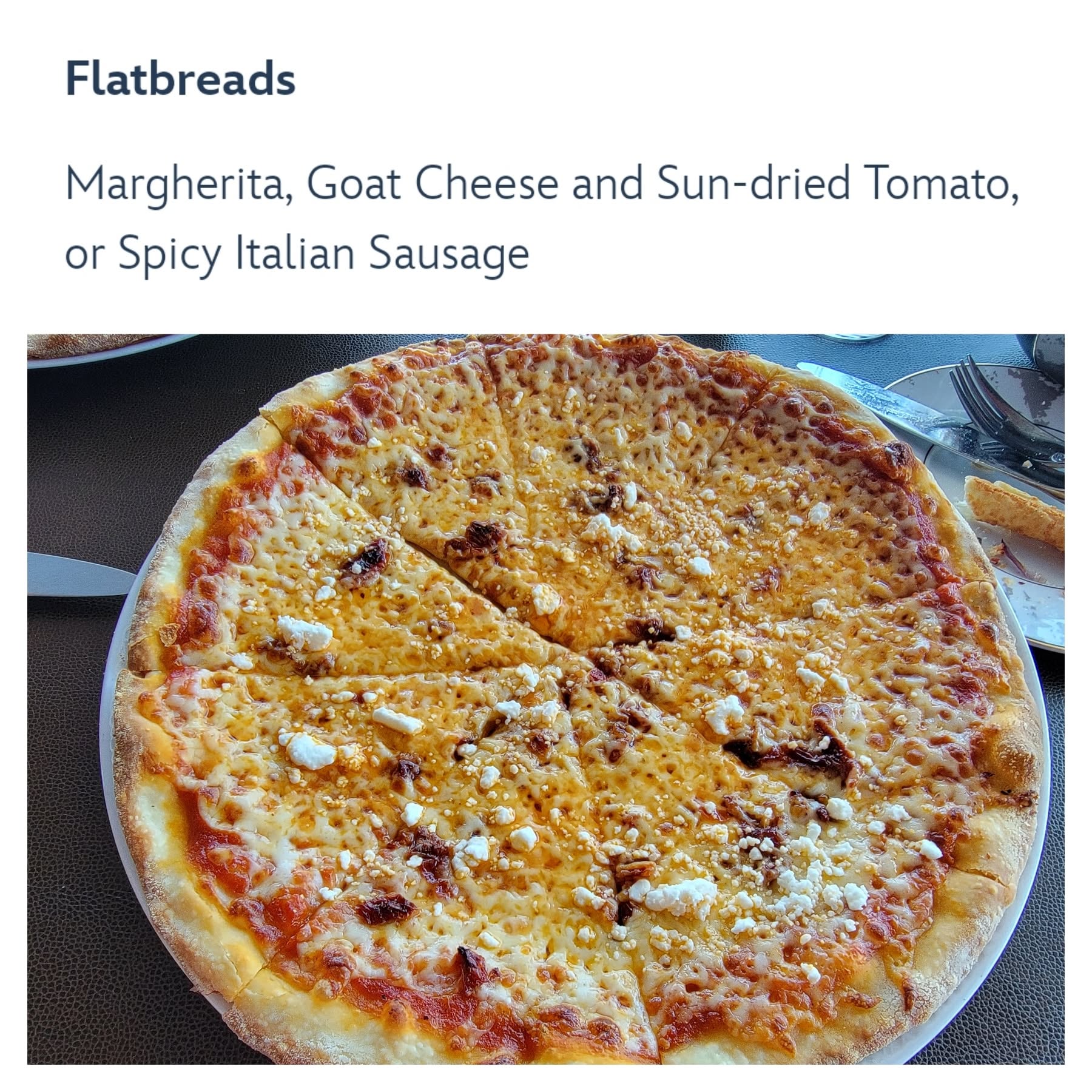 Flatbread at Palo brunch