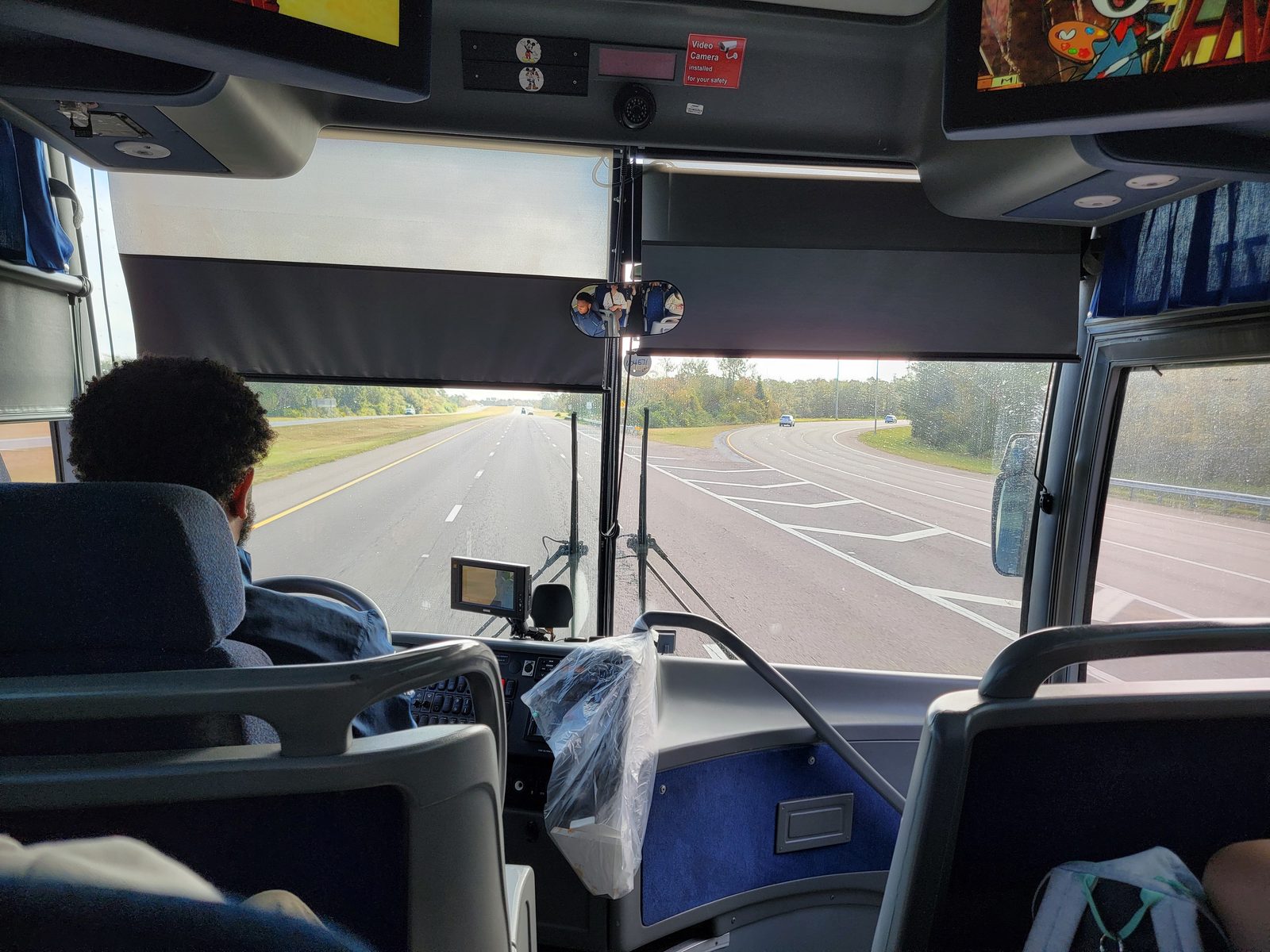 On the coach to Port Canaveral